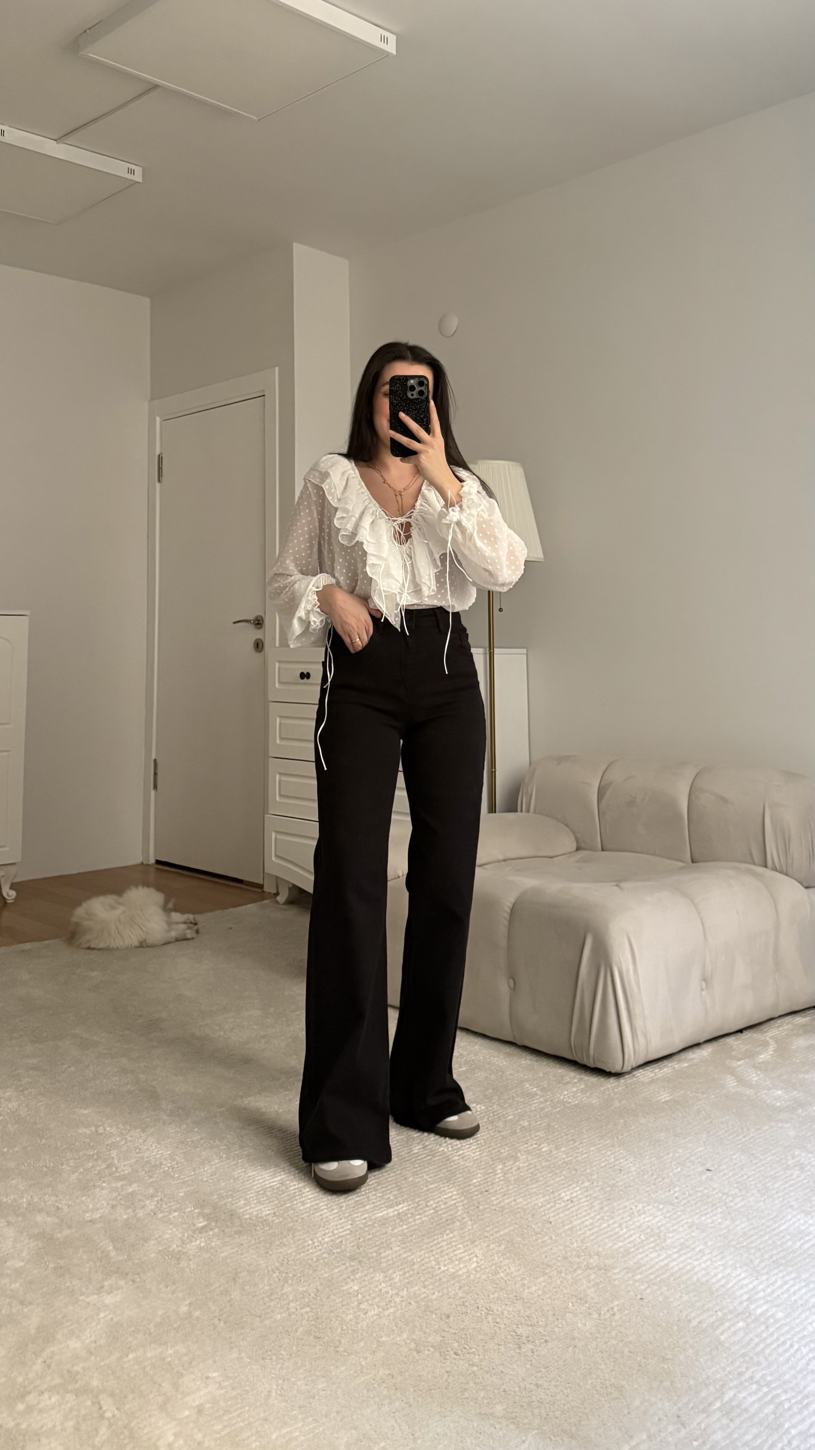 Mad Siyah Wide Leg Jean