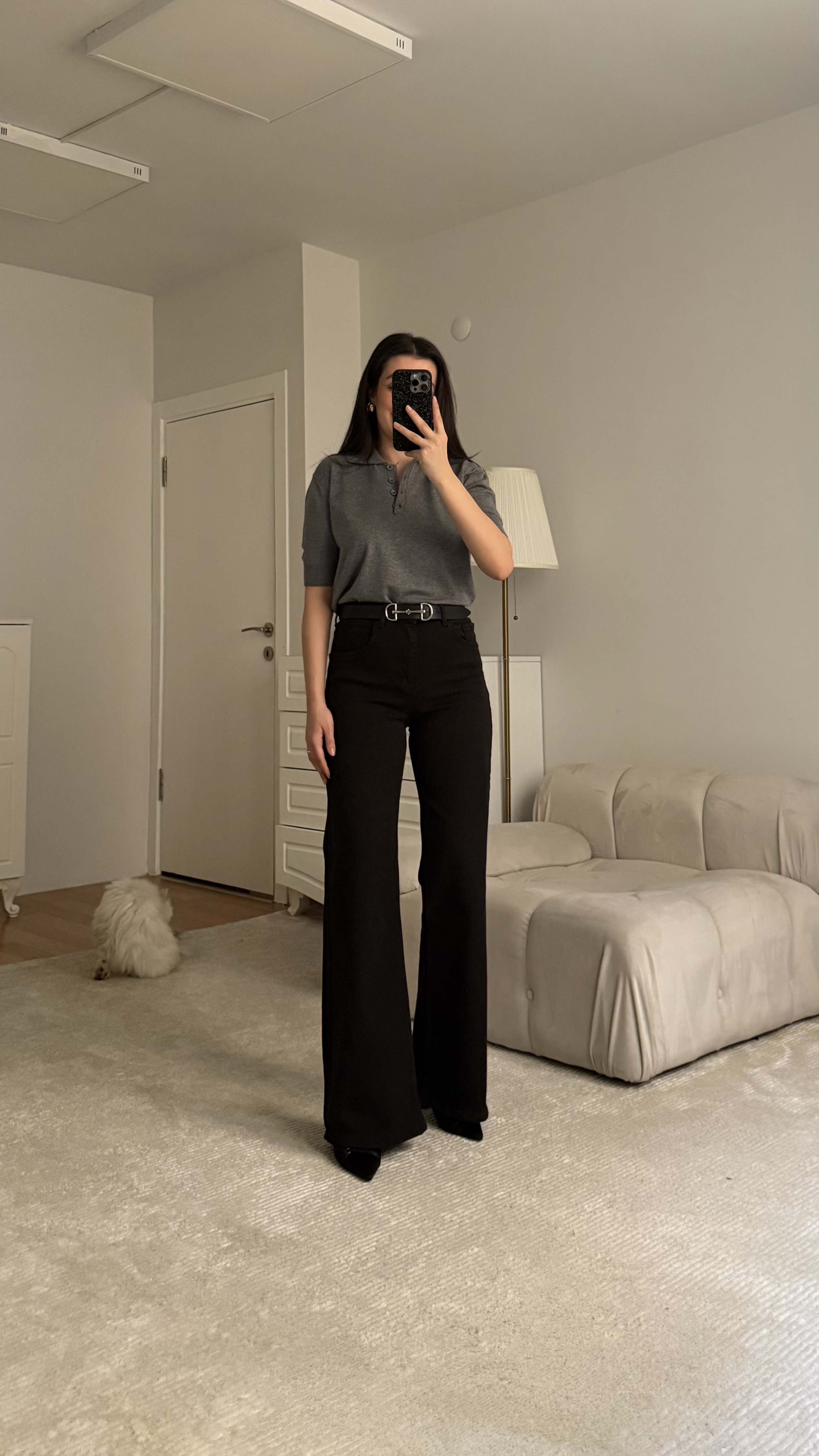 Mad Siyah Wide Leg Jean