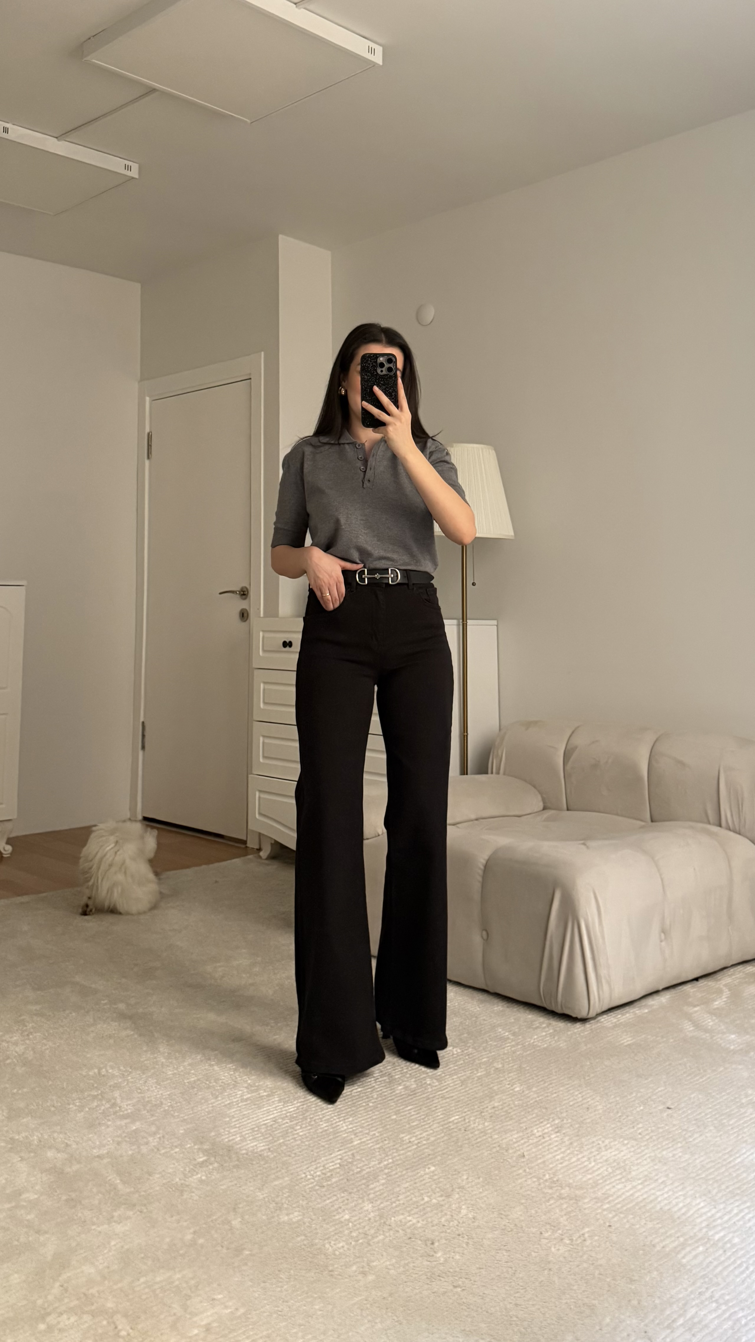 Mad Siyah Wide Leg Jean