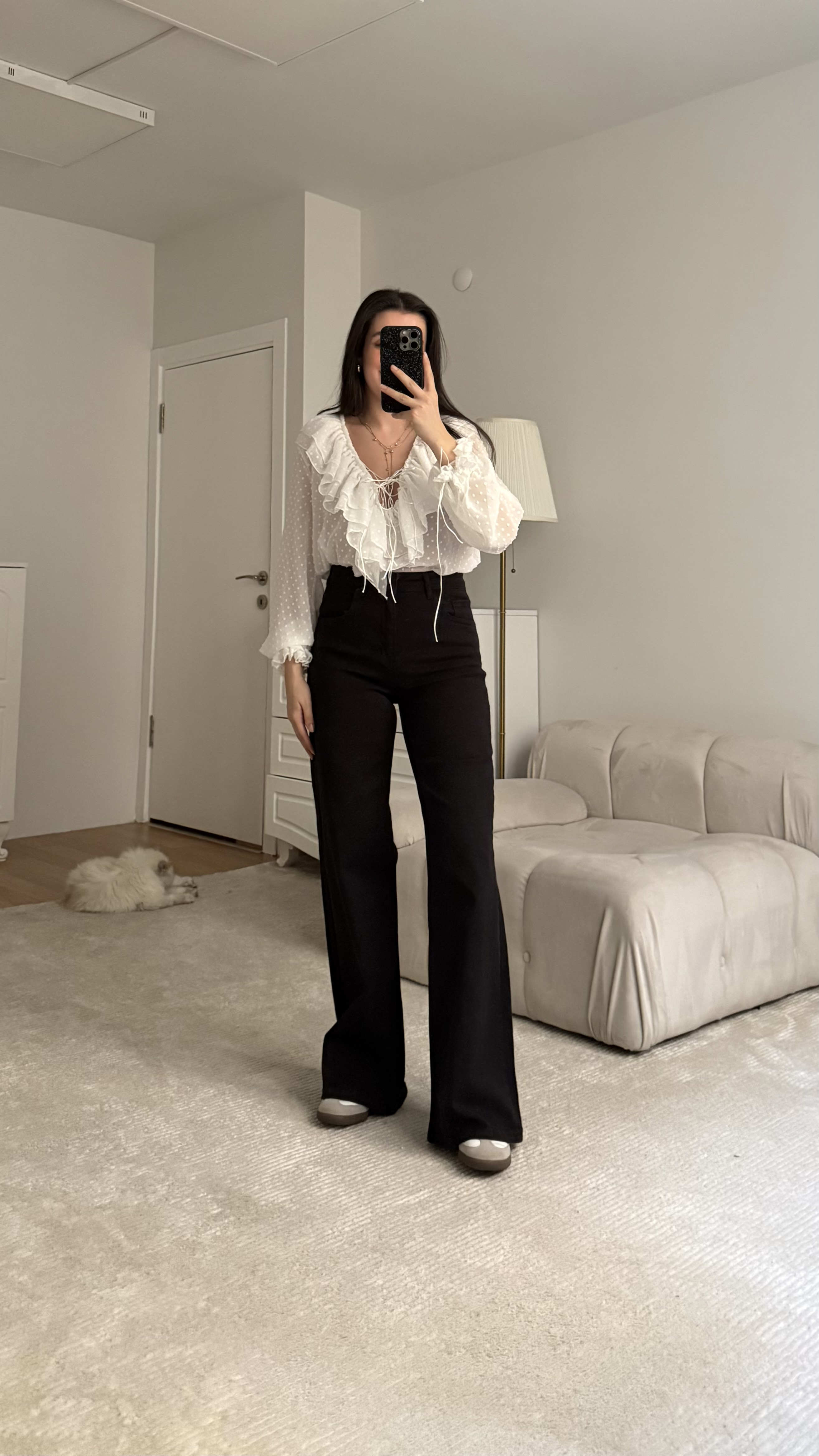 Mad Siyah Wide Leg Jean