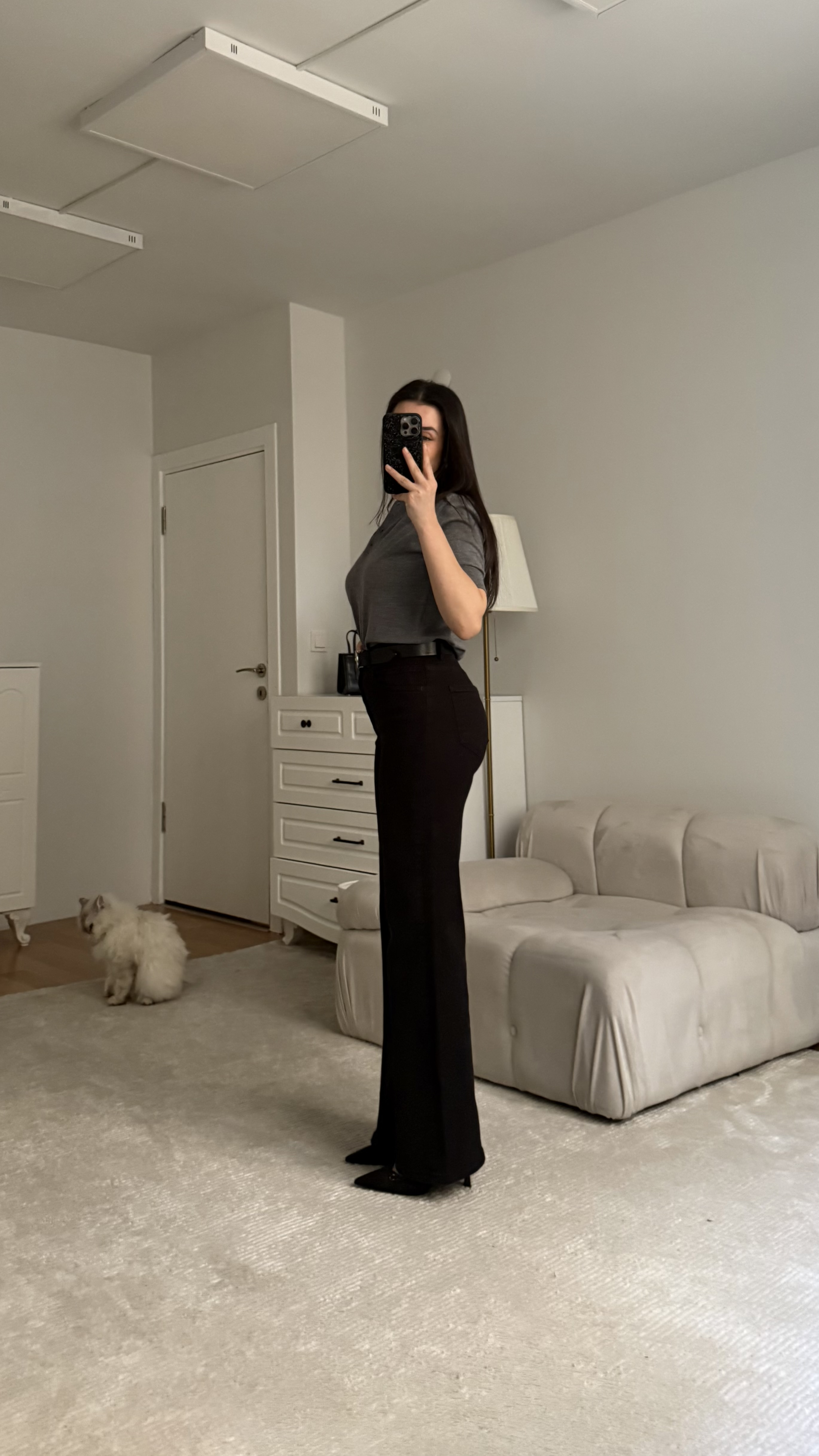 Mad Siyah Wide Leg Jean