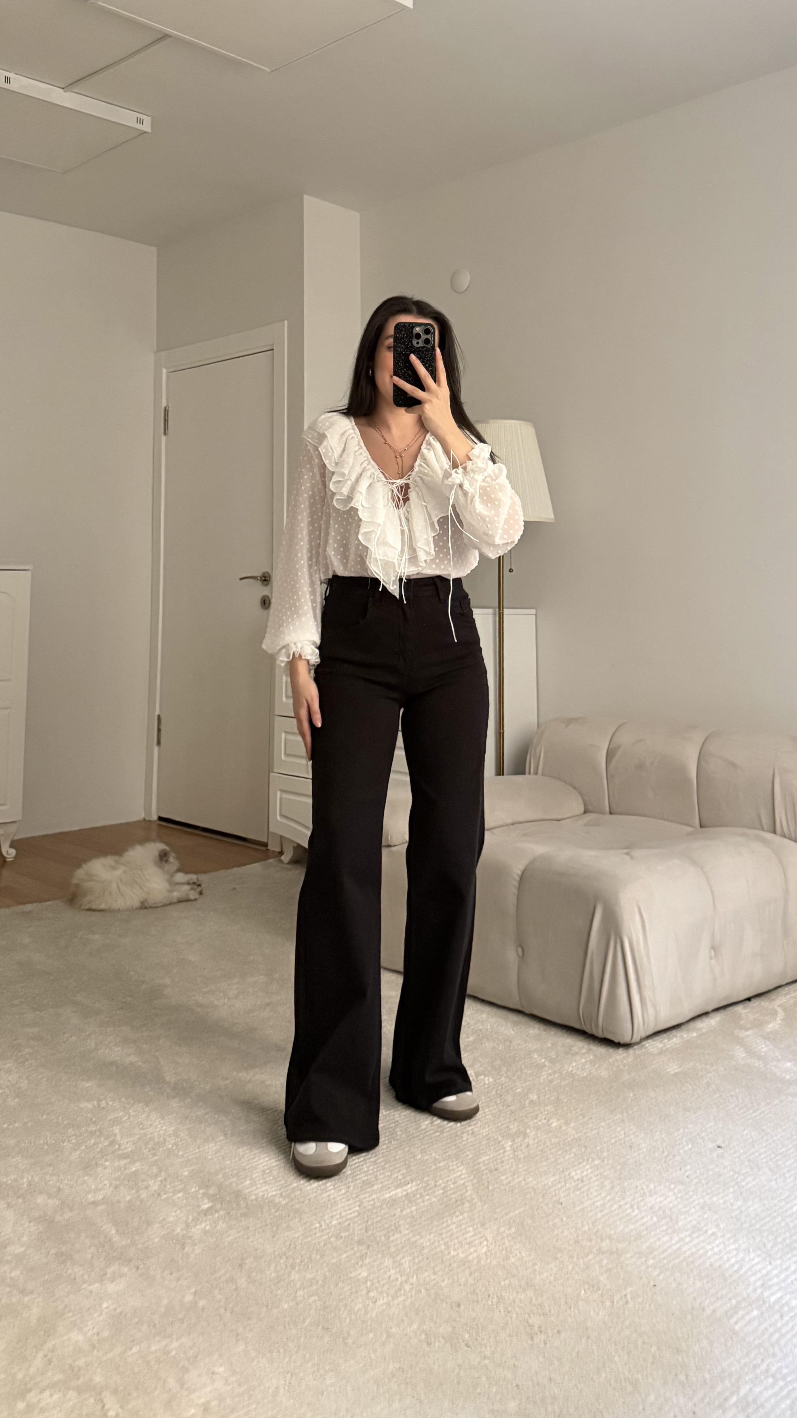 Mad Siyah Wide Leg Jean