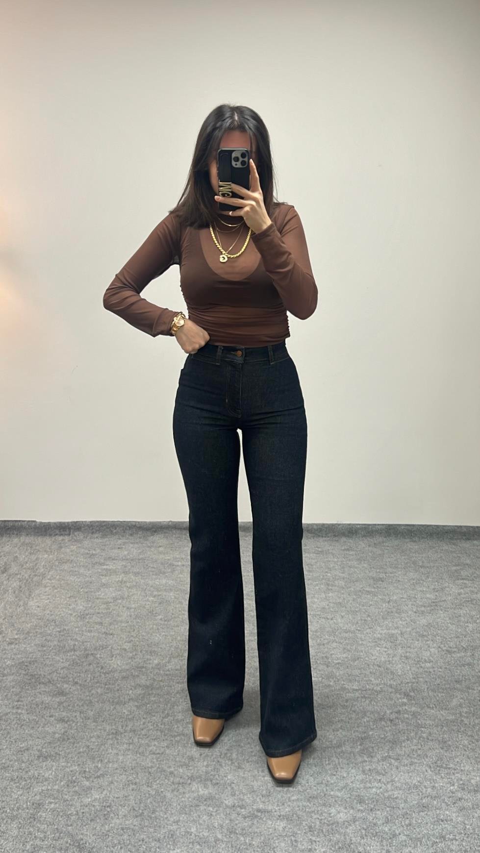 MADAM LACİ YIKAMALI FLARE JEAN