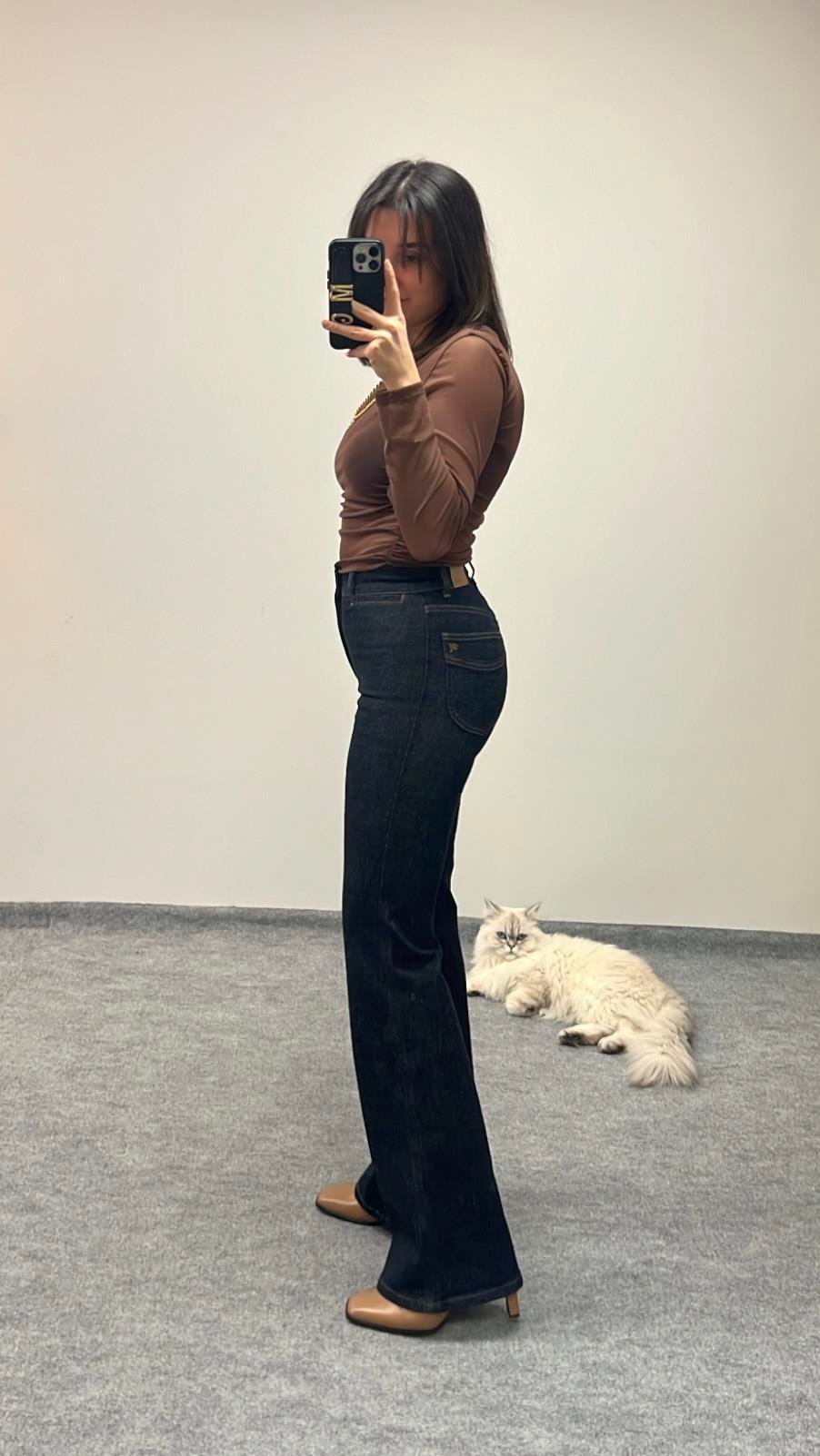 MADAM LACİ YIKAMALI FLARE JEAN