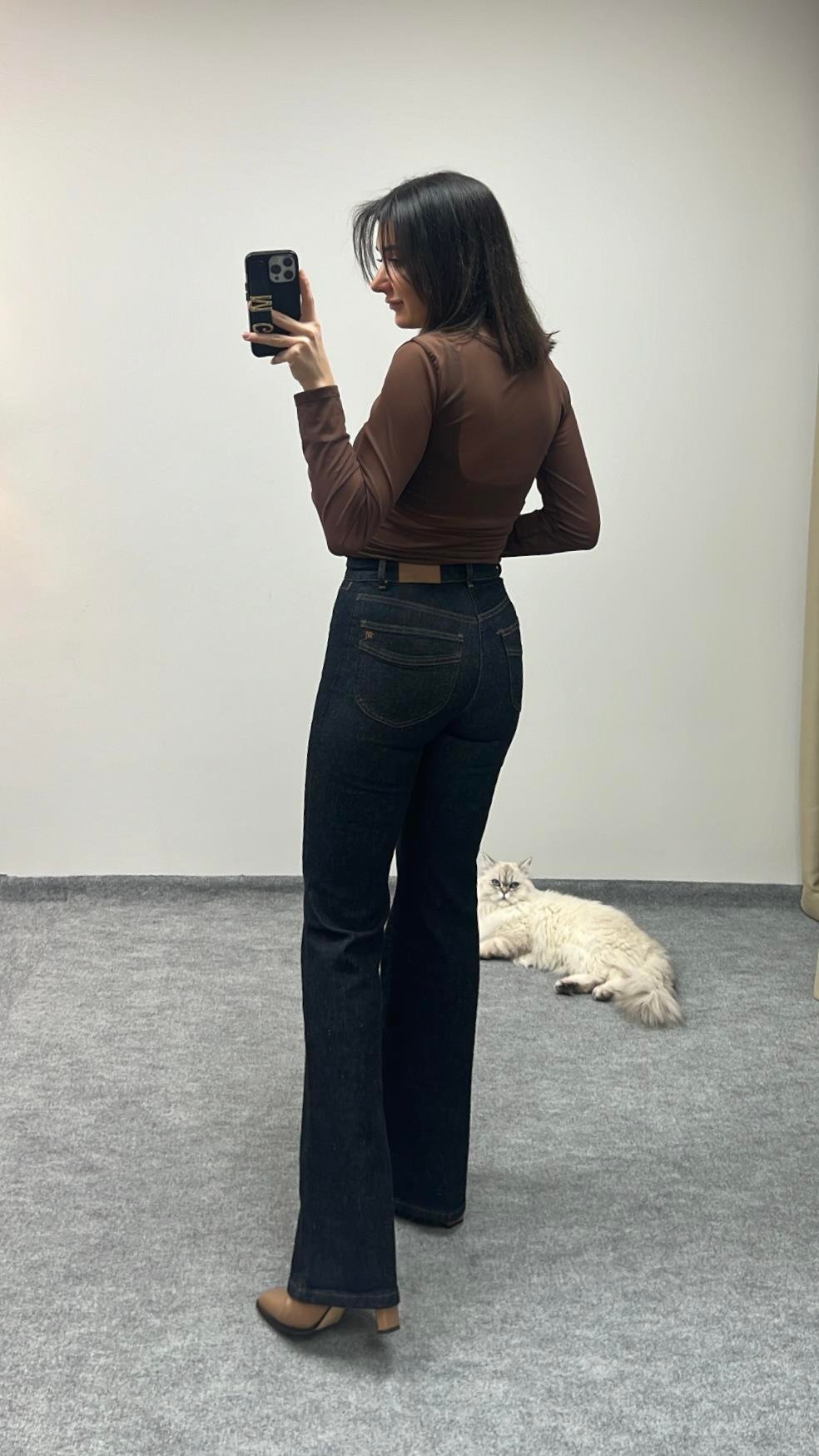 MADAM LACİ YIKAMALI FLARE JEAN