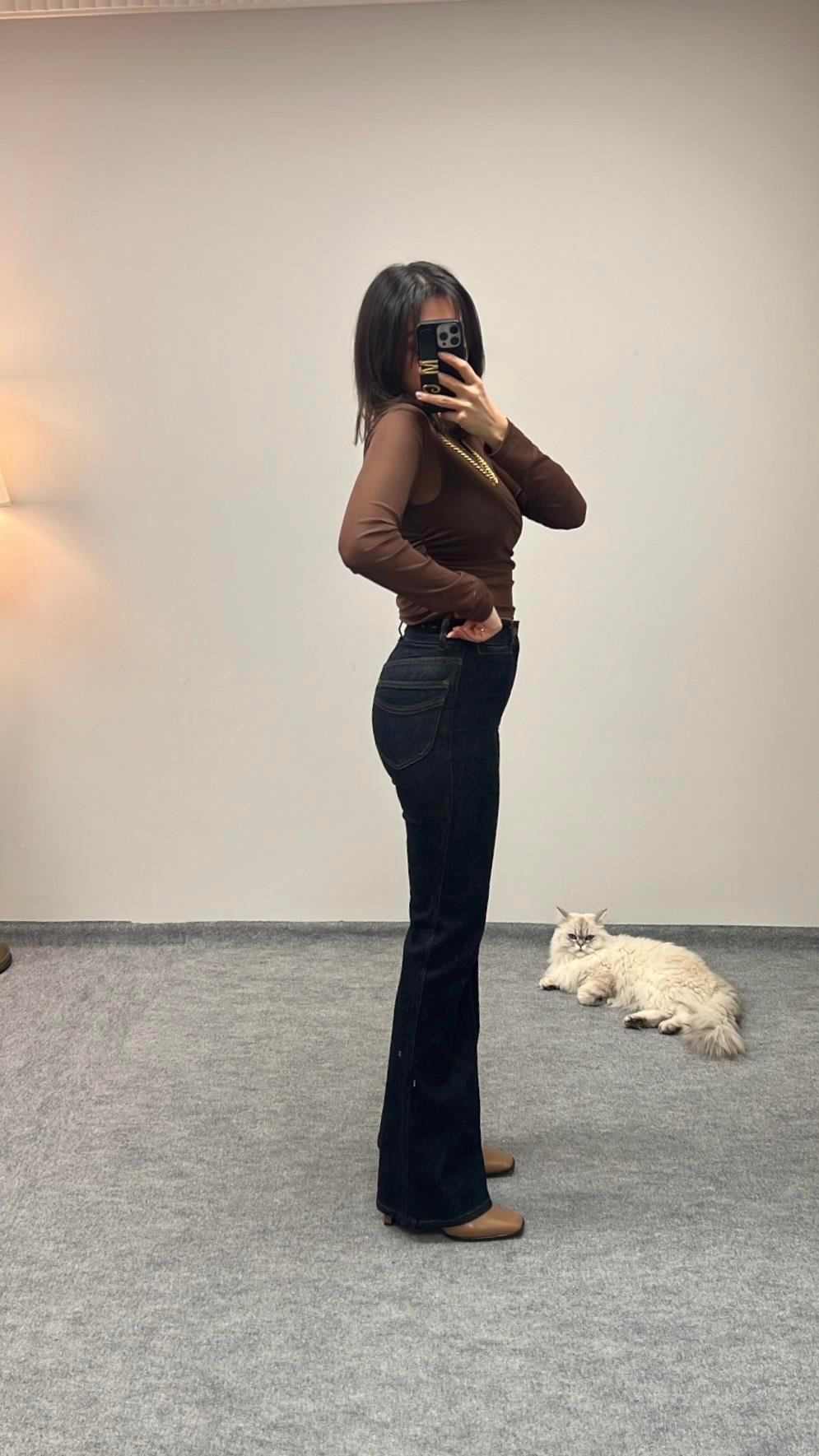 MADAM LACİ YIKAMALI FLARE JEAN
