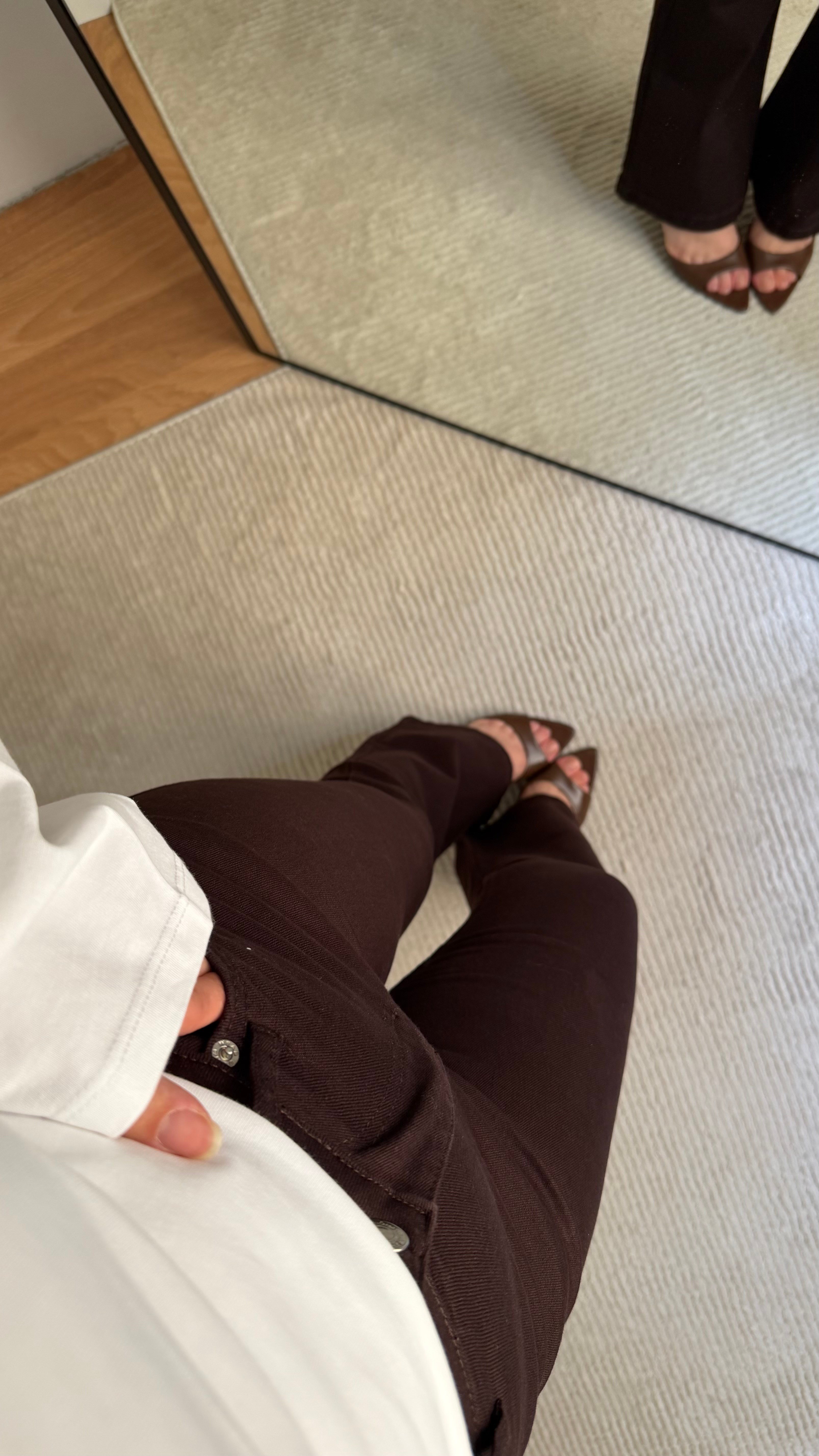 MARKA ACI KAHVE COMFORT FLARE JEAN
