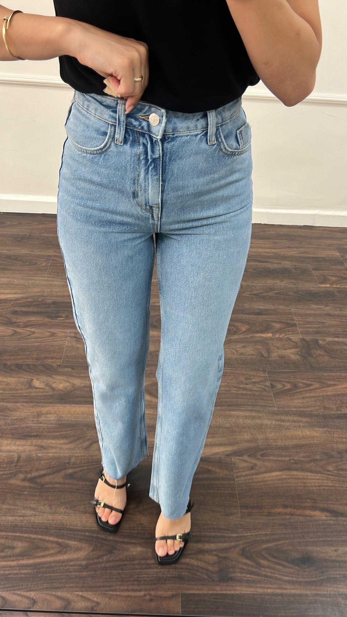 Marka Açık Mavi Staight Jean