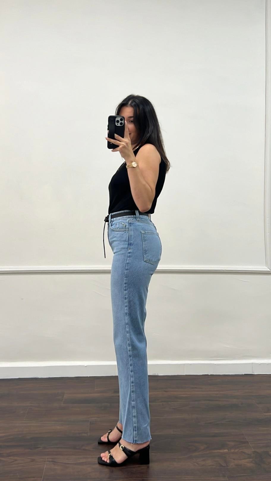 Marka Açık Mavi Staight Jean