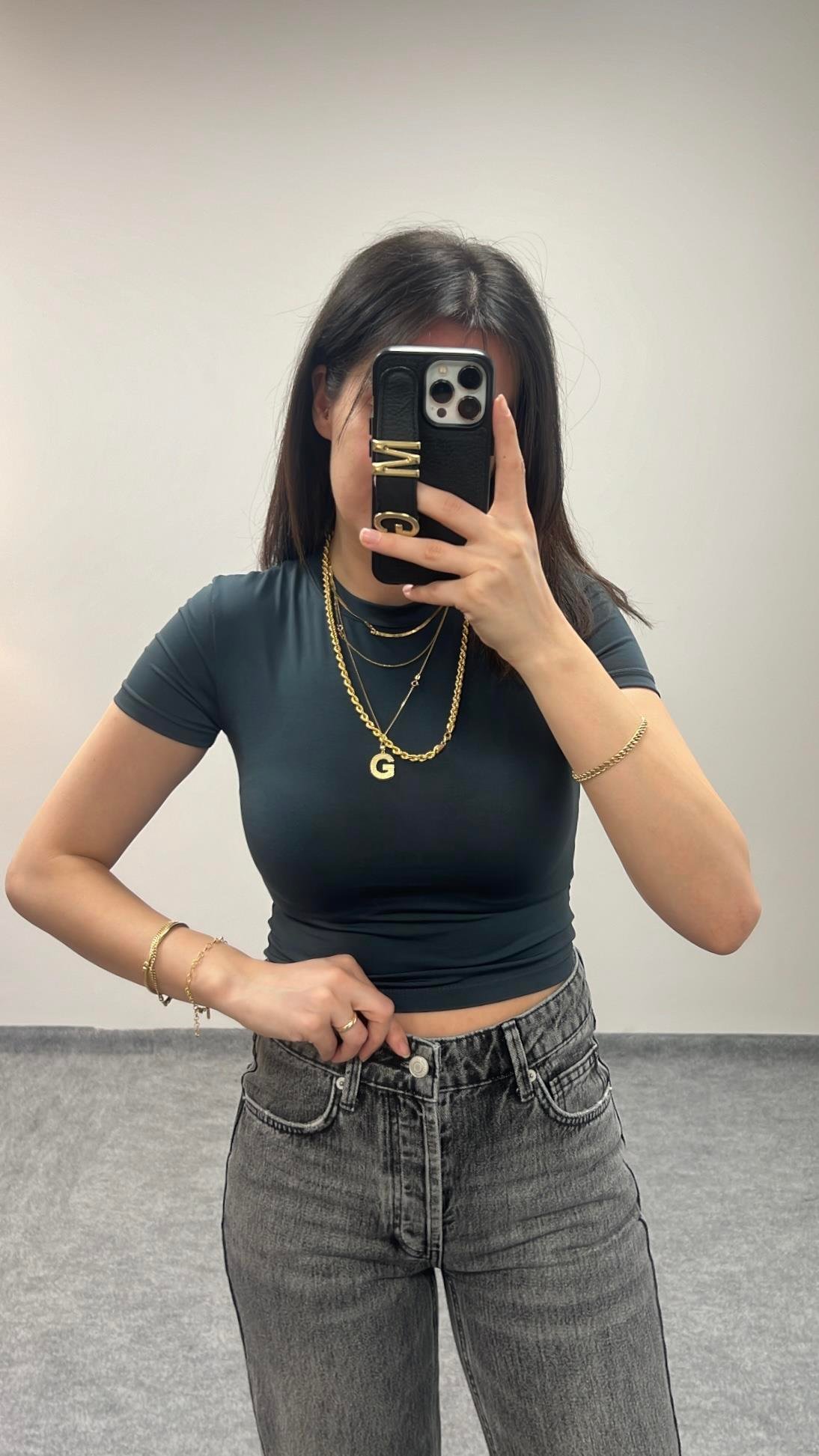 MARKA ANTRASİT KISA KOLLU BASIC