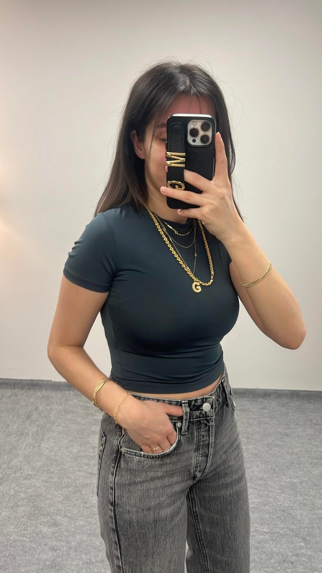 MARKA ANTRASİT KISA KOLLU BASIC