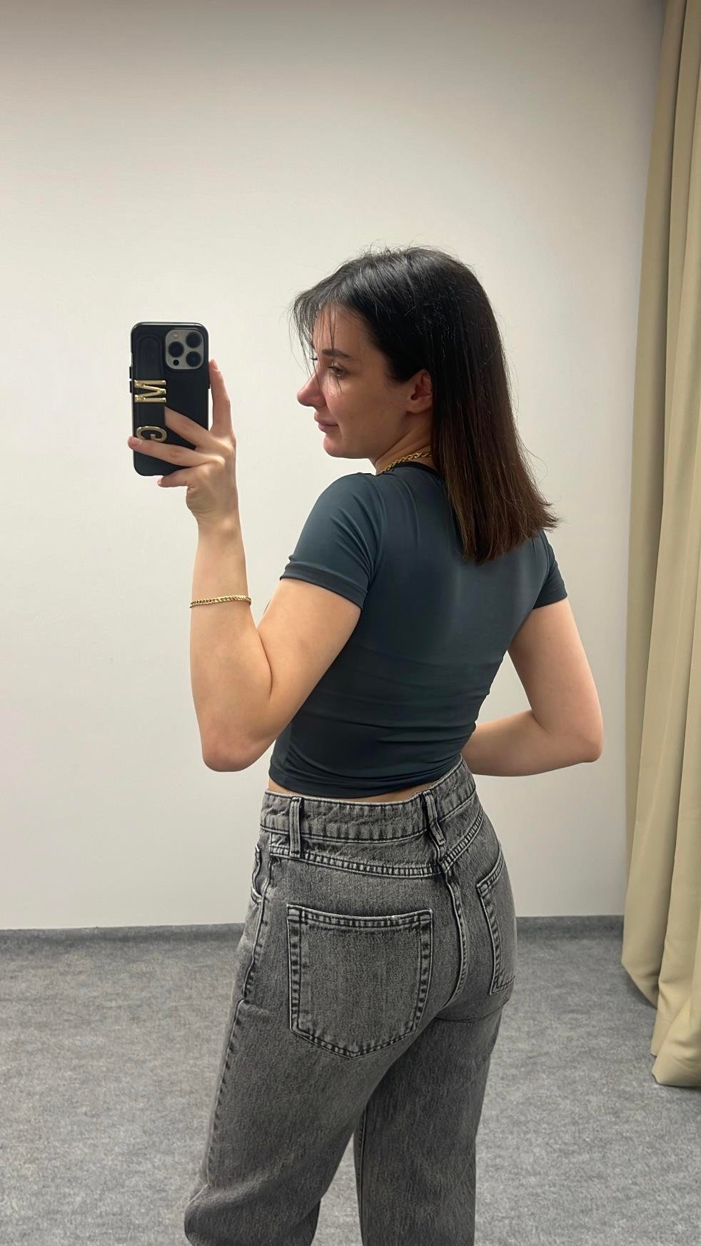 MARKA ANTRASİT KISA KOLLU BASIC