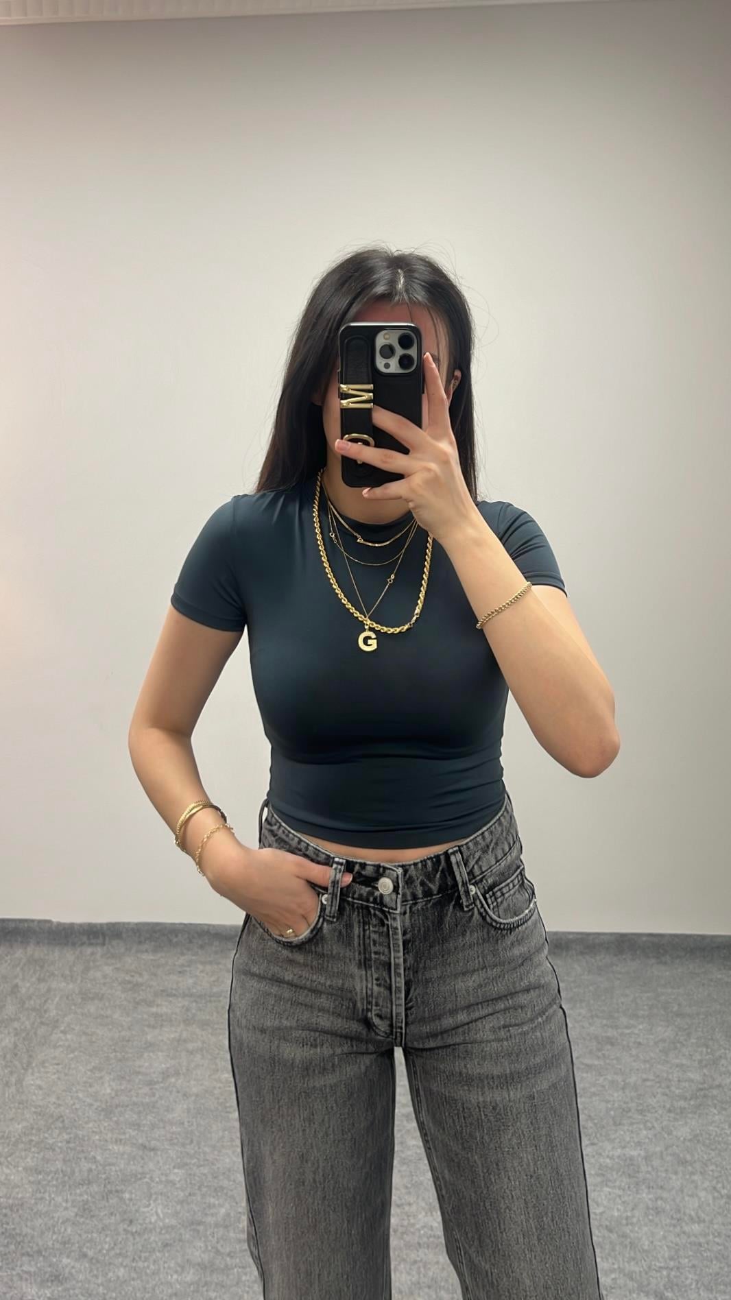 MARKA ANTRASİT KISA KOLLU BASIC