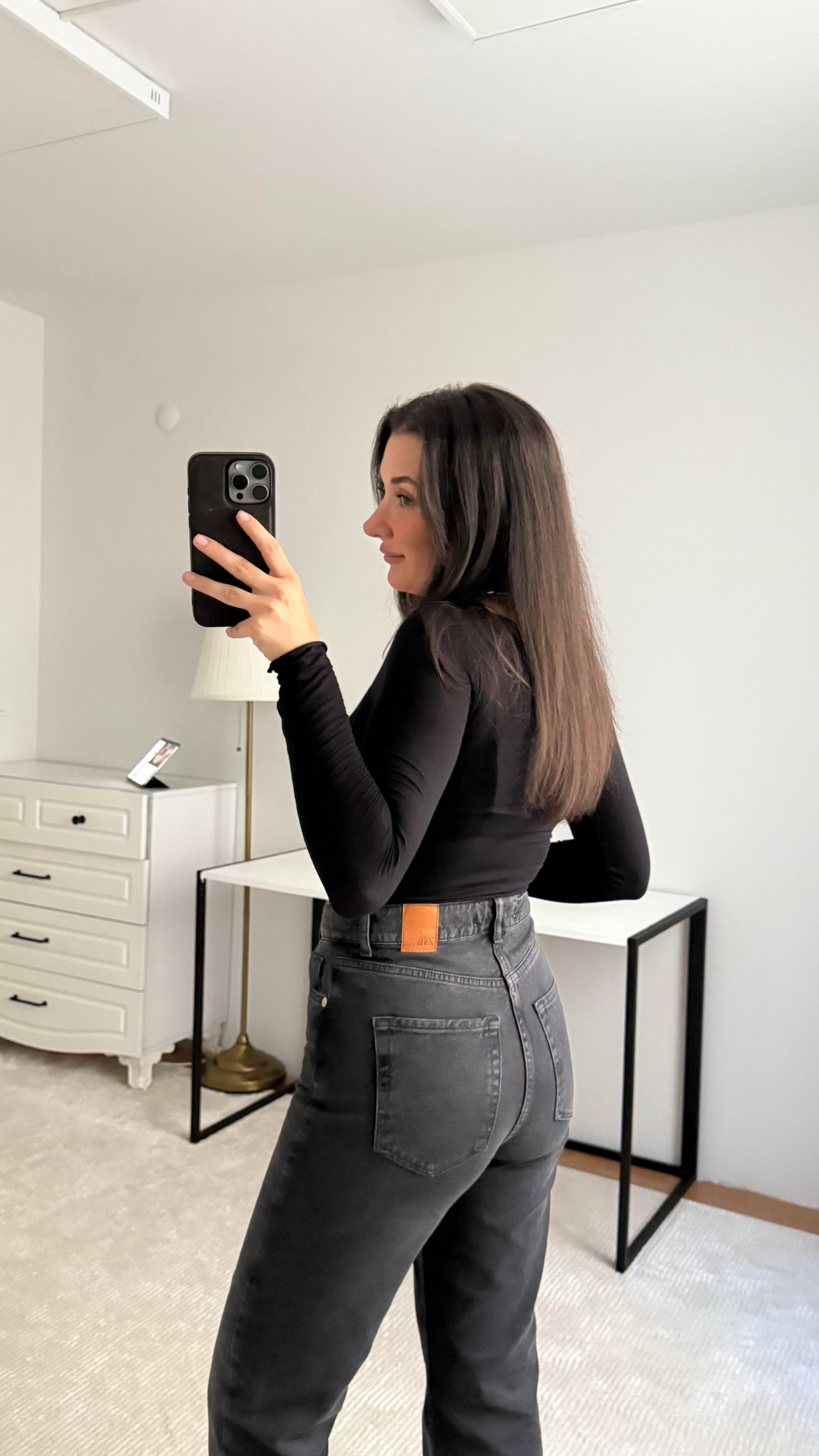 Marka Antrasit Straight Jean