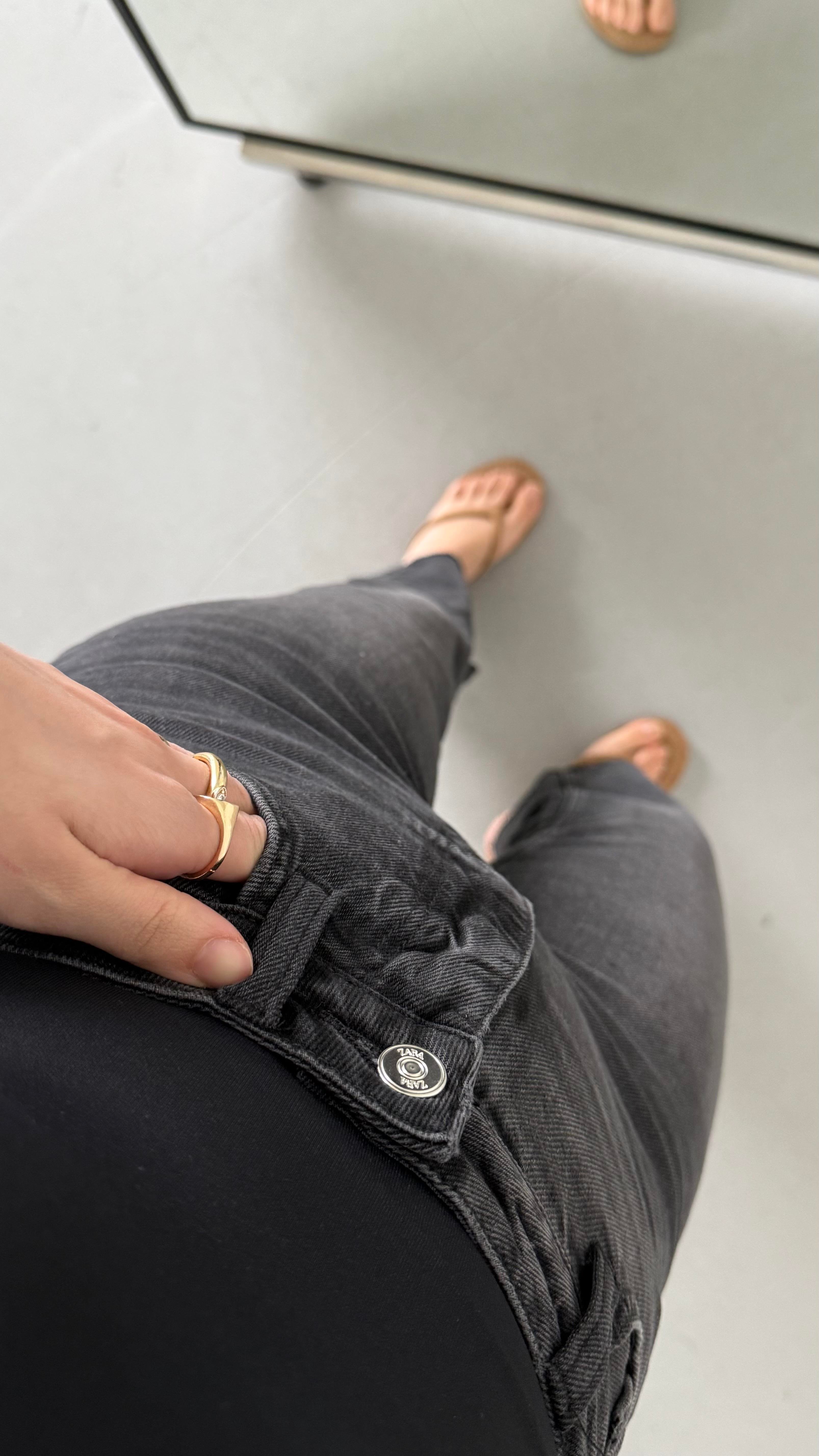 Marka Antrasit Straight Jean