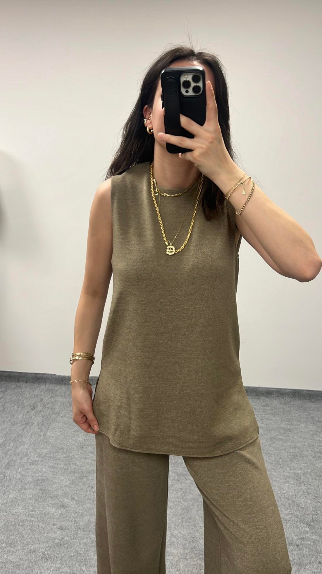 MARKA BEJ KOLSUZ SOFT BLUZ