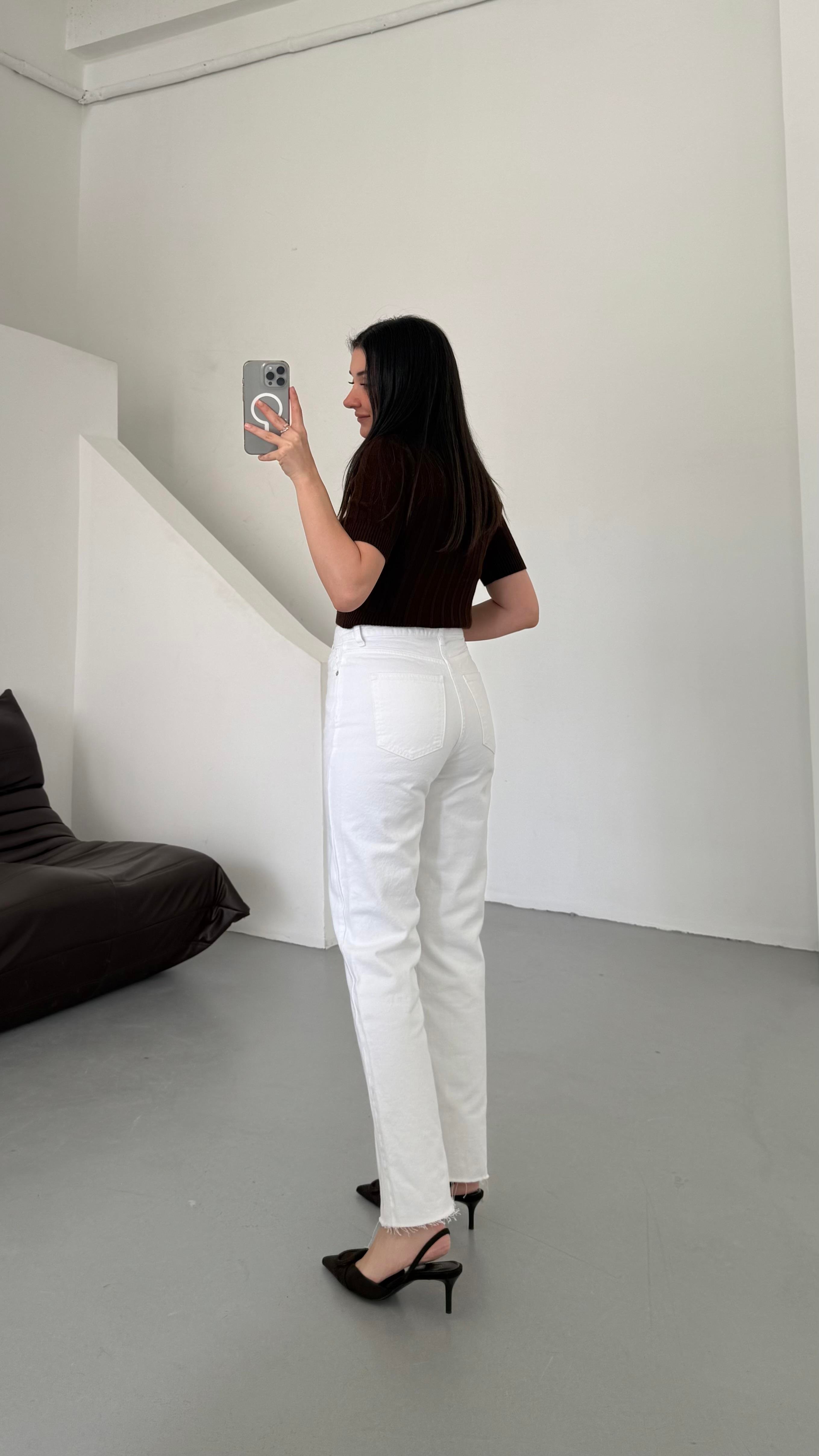 Marka Beyaz Dtraight Jean