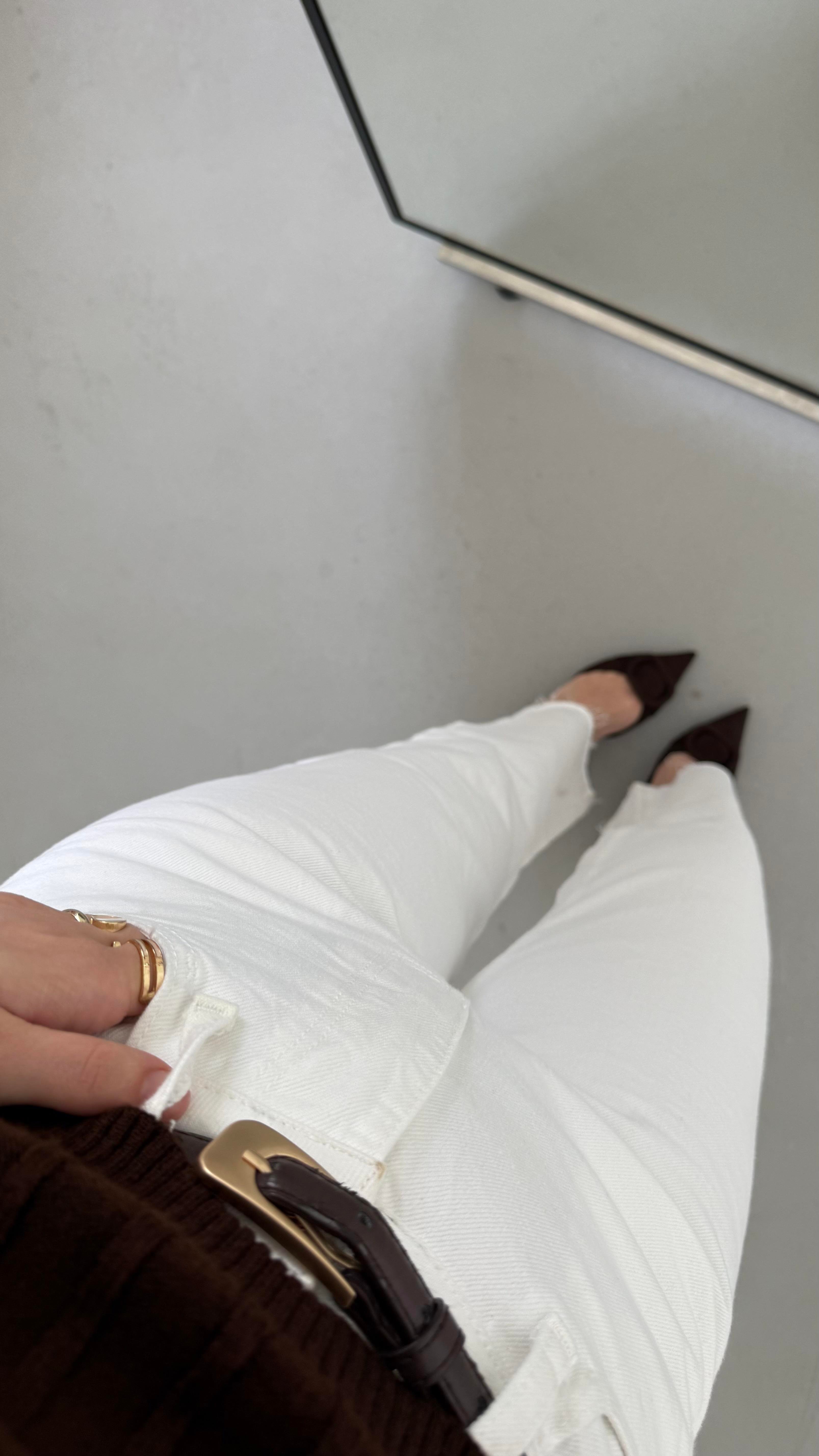 Marka Beyaz Dtraight Jean