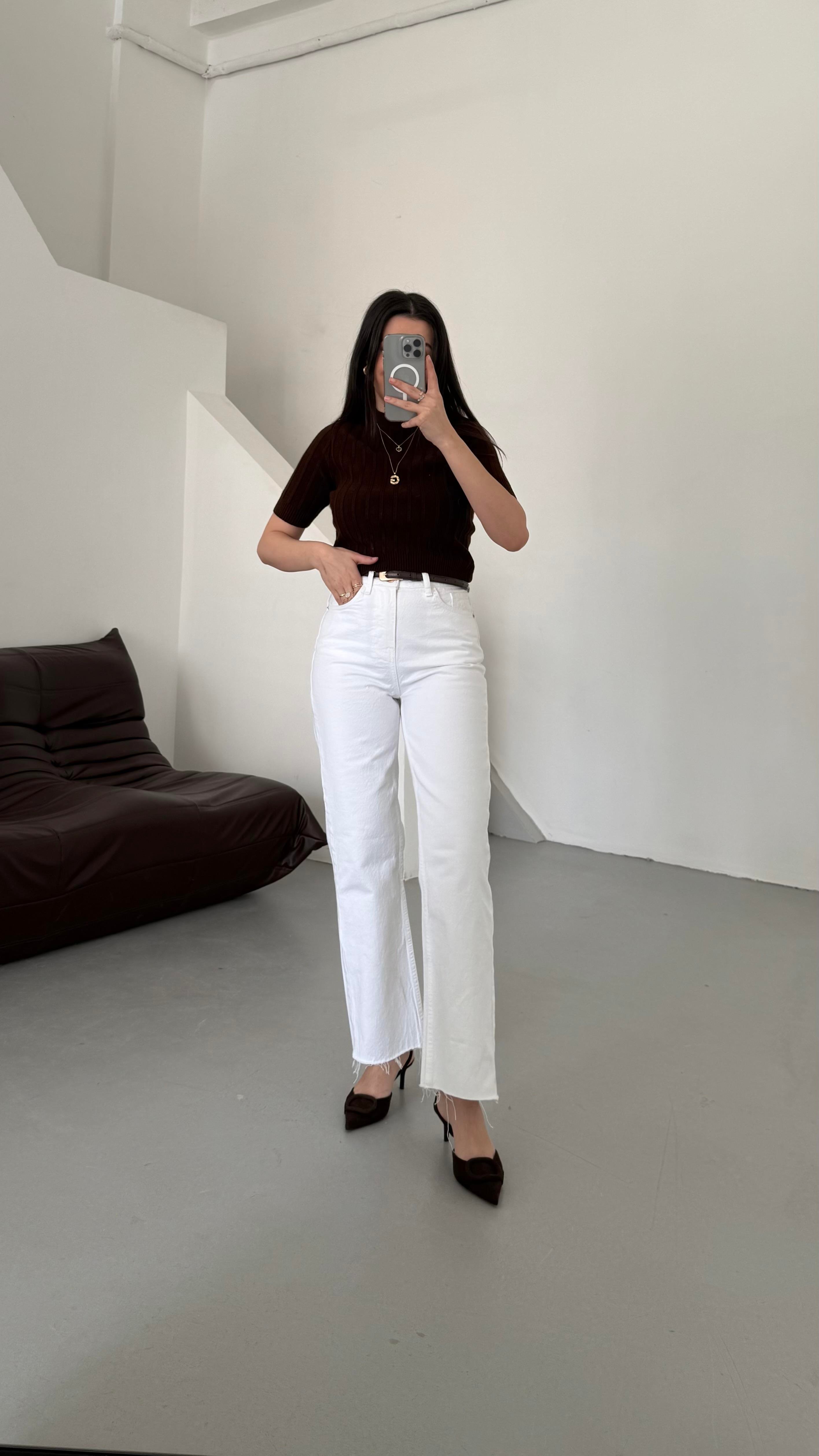 Marka Beyaz Dtraight Jean