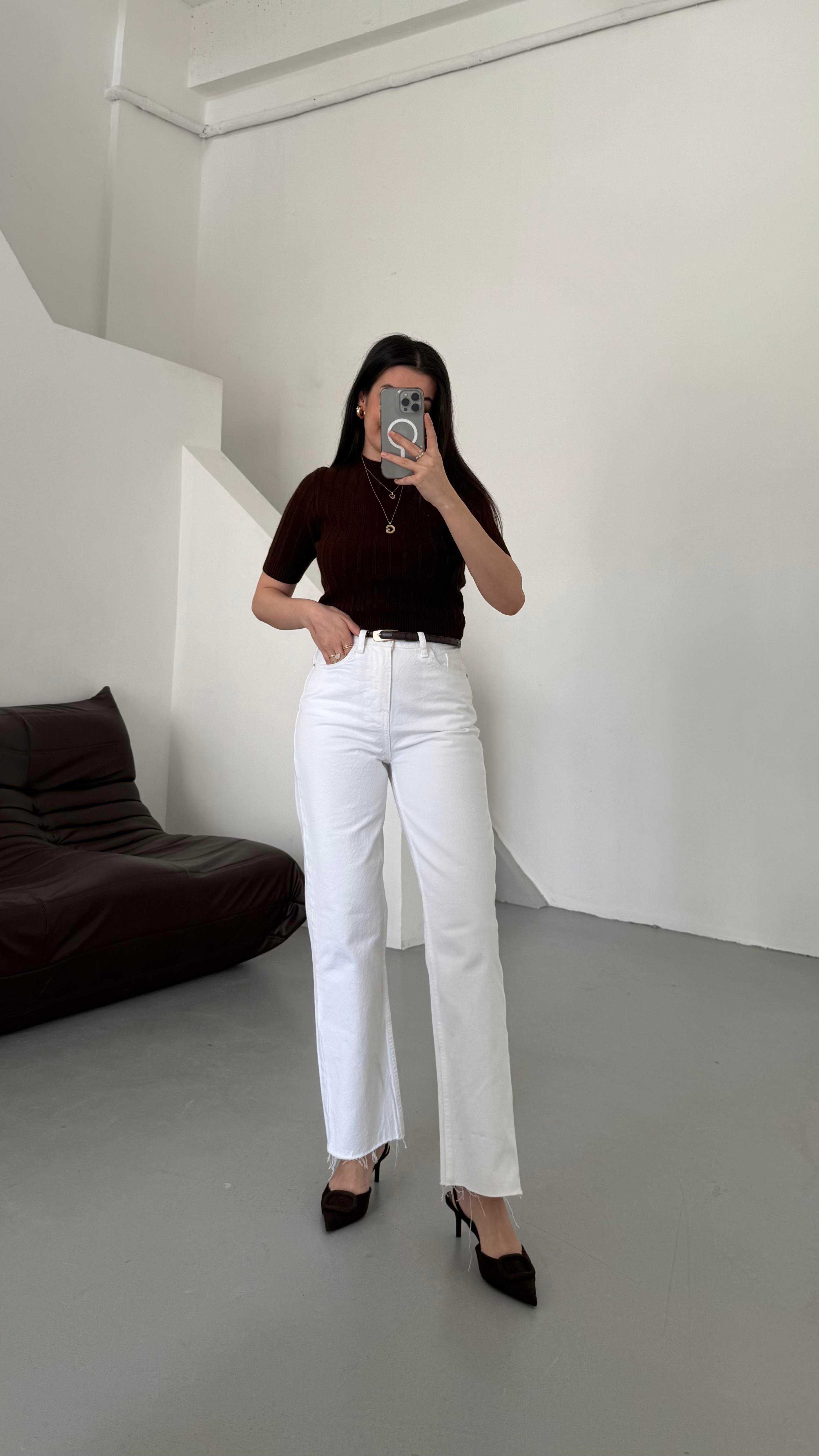 Marka Beyaz Dtraight Jean