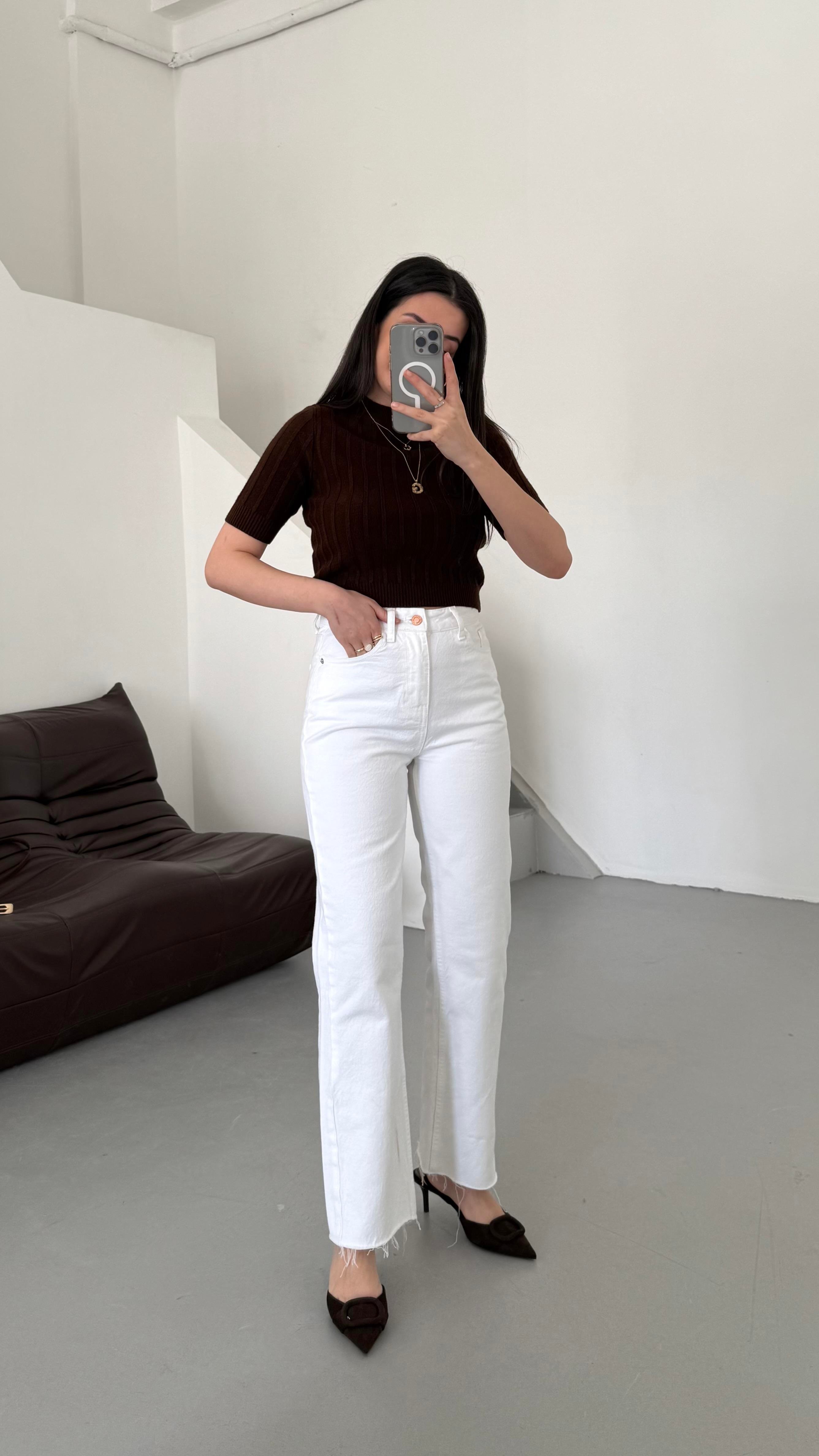 Marka Beyaz Dtraight Jean