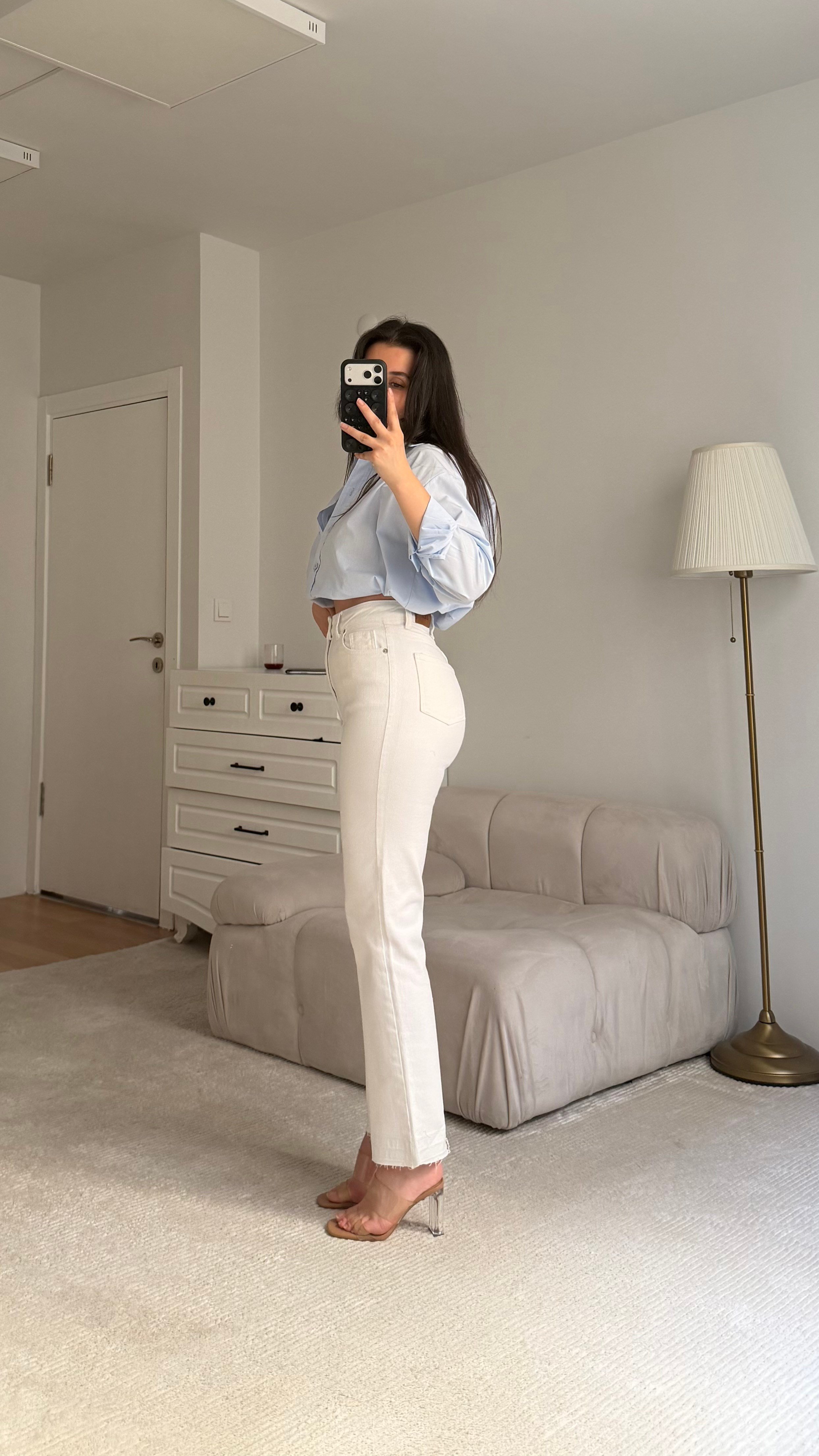 Marka Beyaz  Straight Fıt Jean
