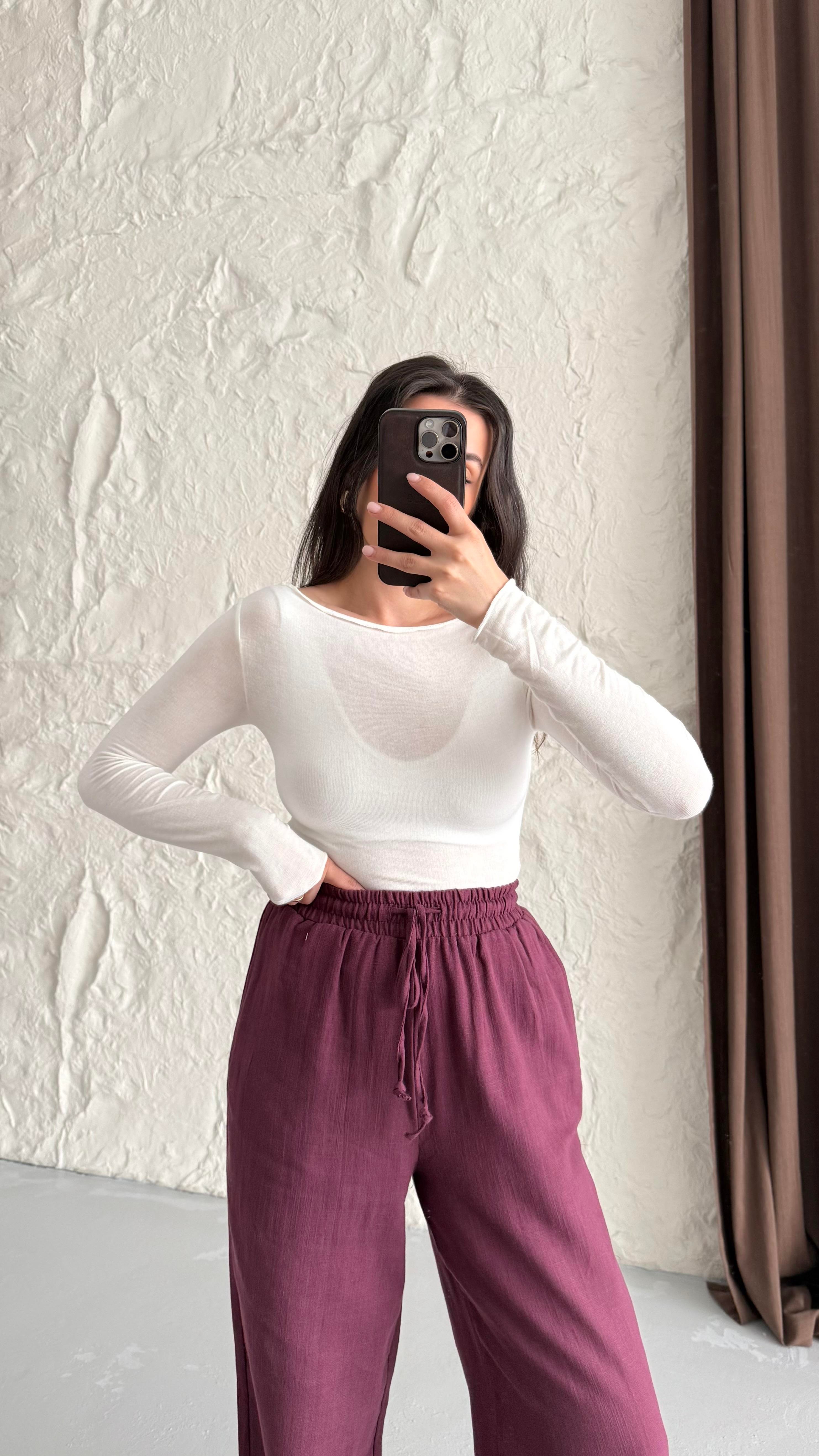 Marka Beyaz Trasnparan Bluz