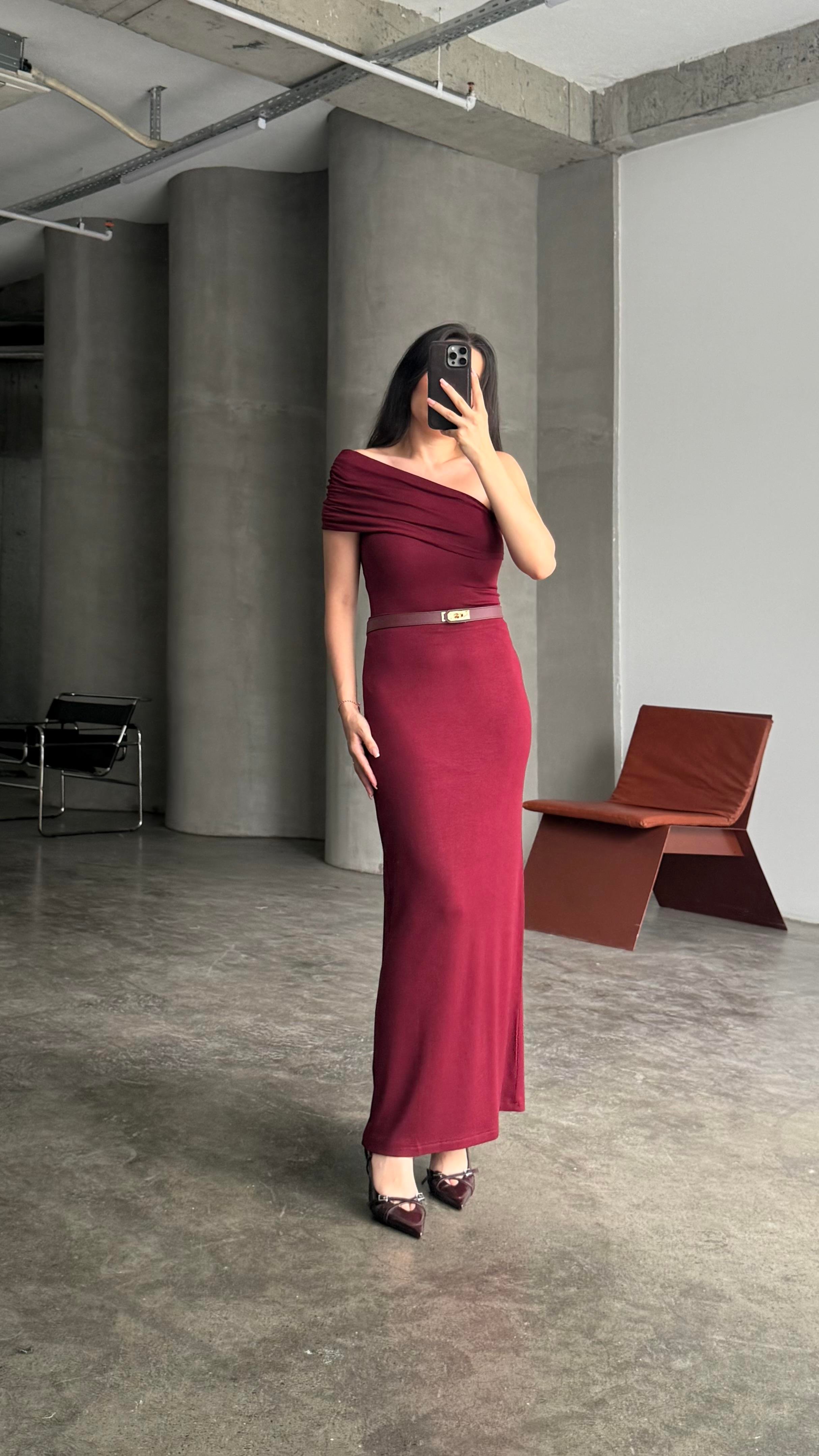 Marka Bordo Soft Touch Midi Boy Etek