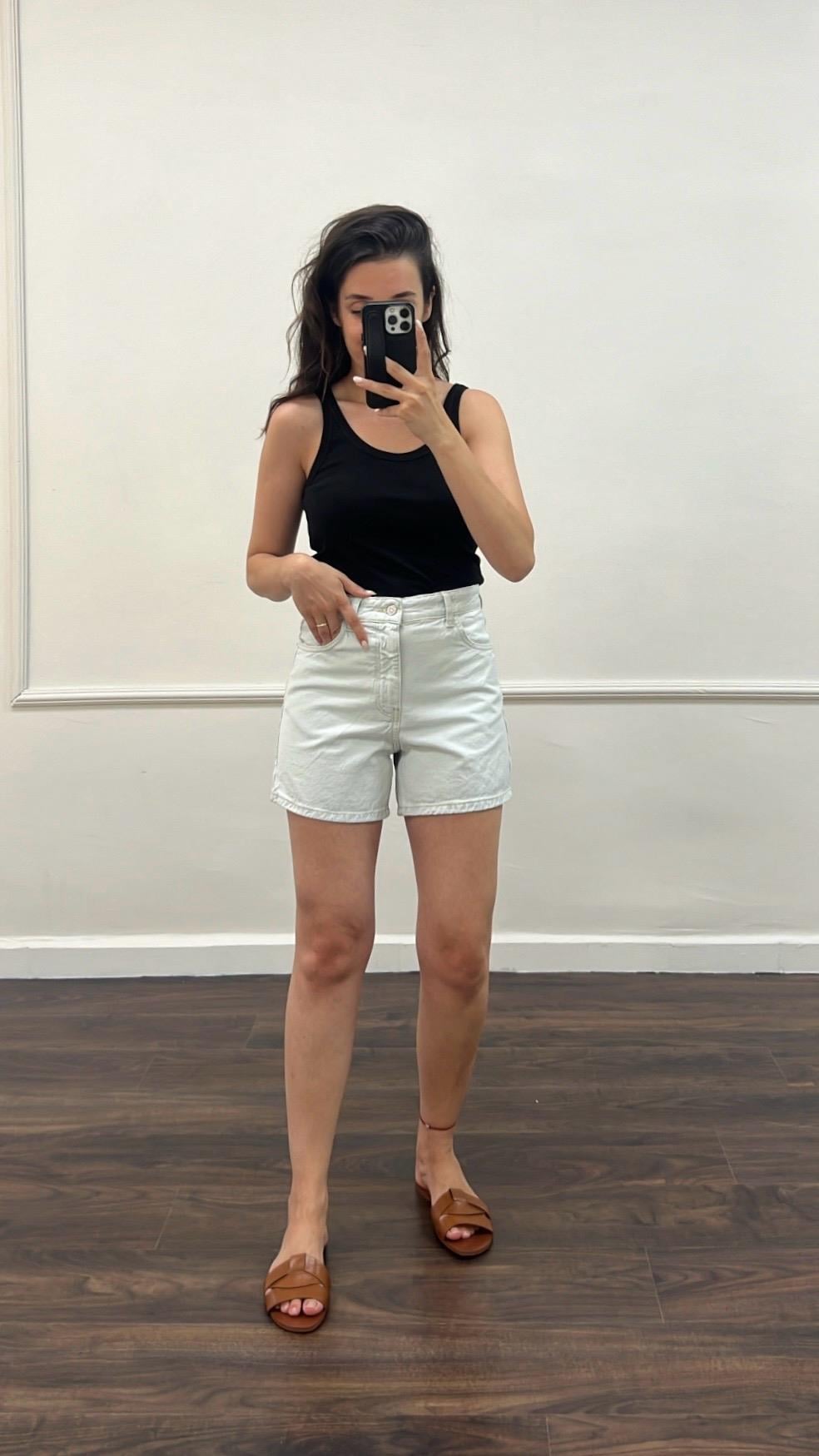 Marka Buz Mavi Denim Şort