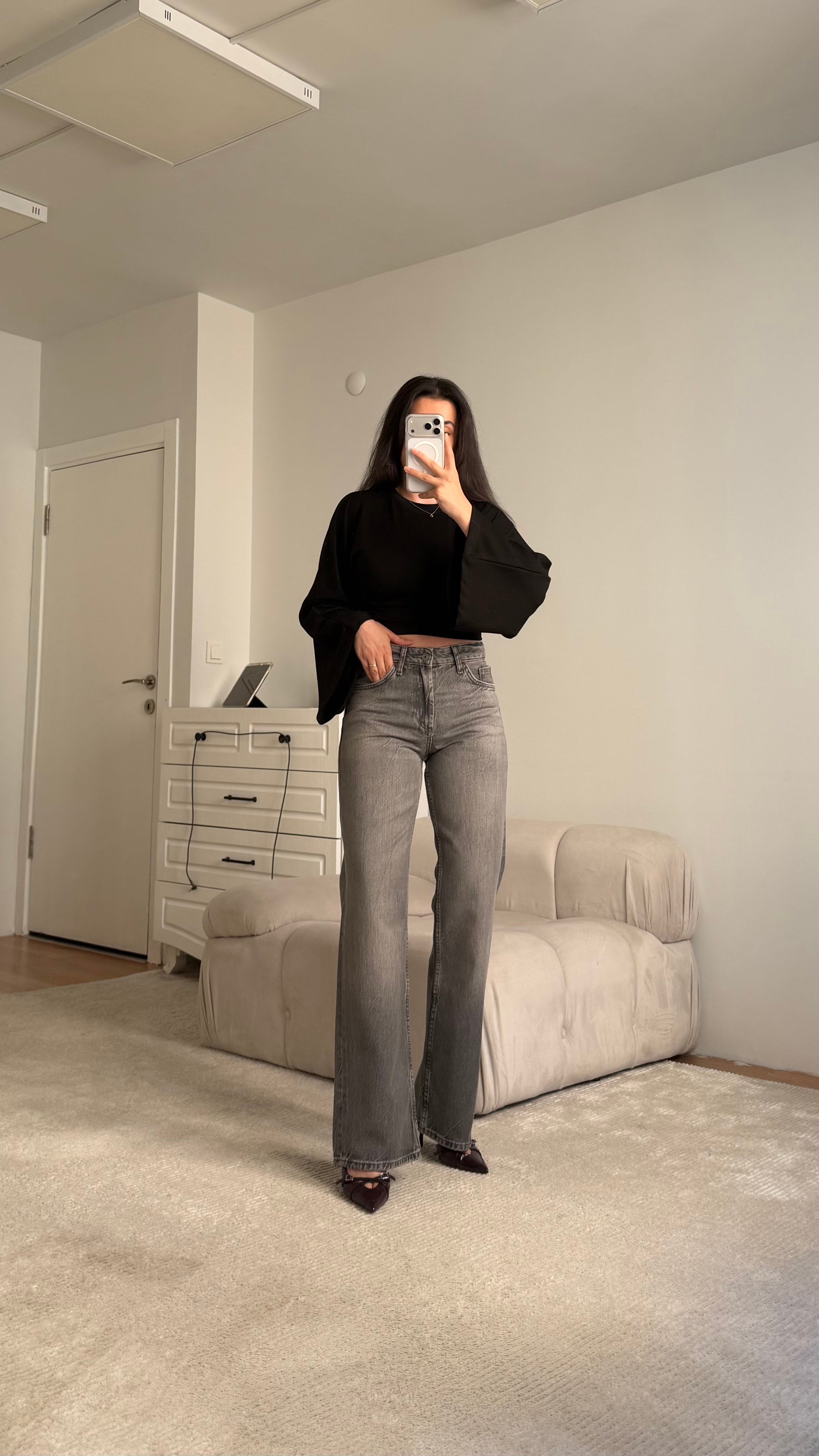Marka Füme Düz Kesim Jean