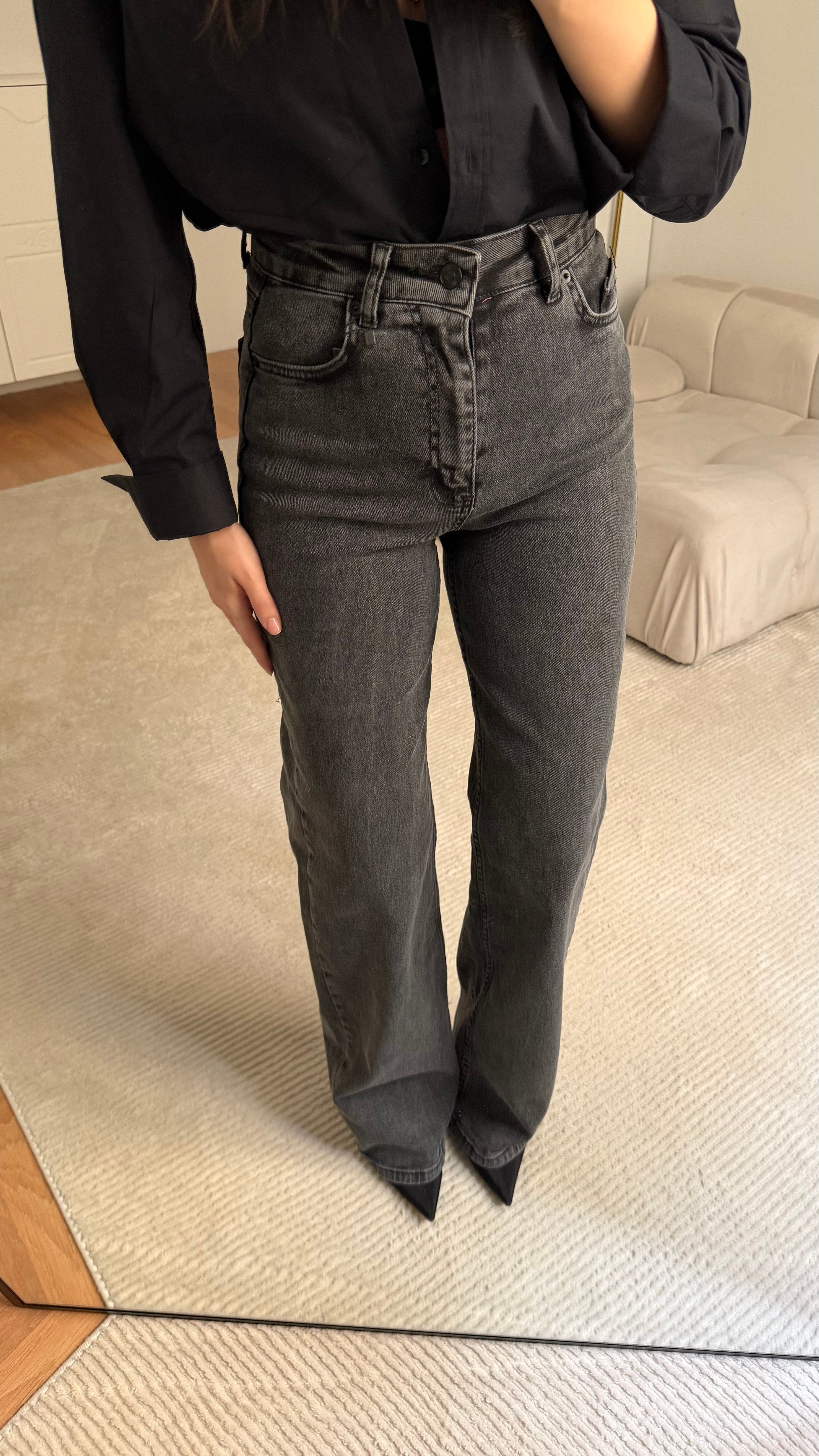 Marka Füme Wide Leg Jean