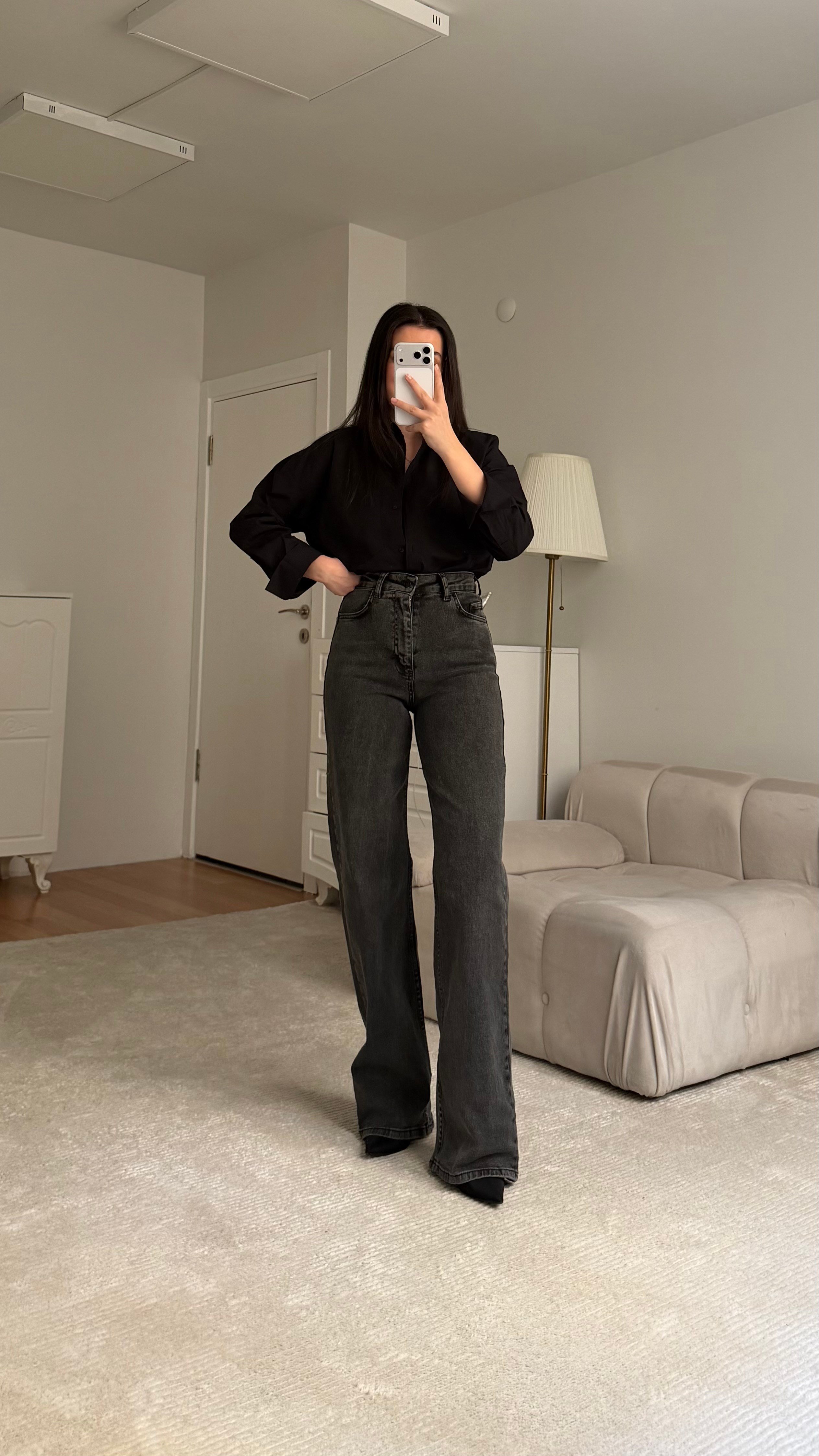 Marka Füme Wide Leg Jean