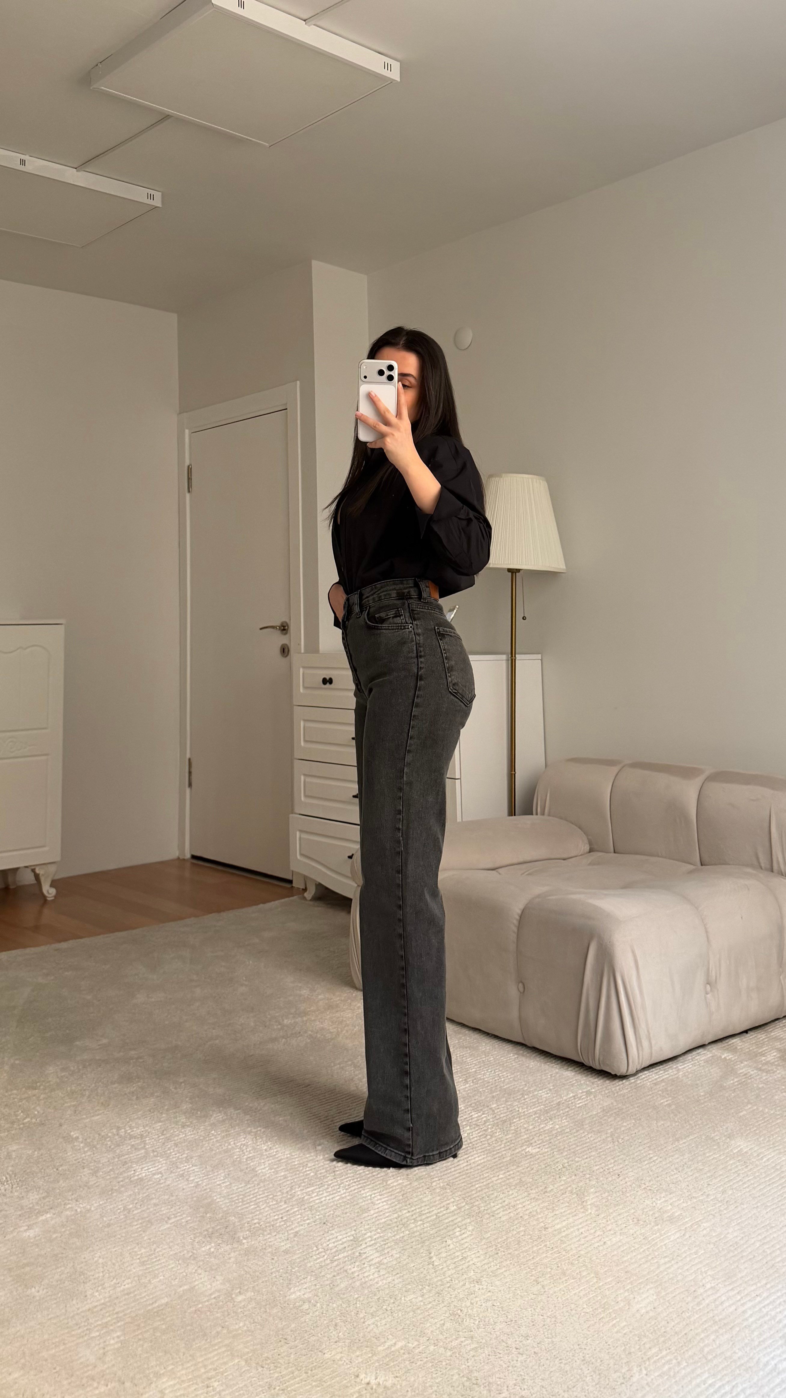 Marka Füme Wide Leg Jean