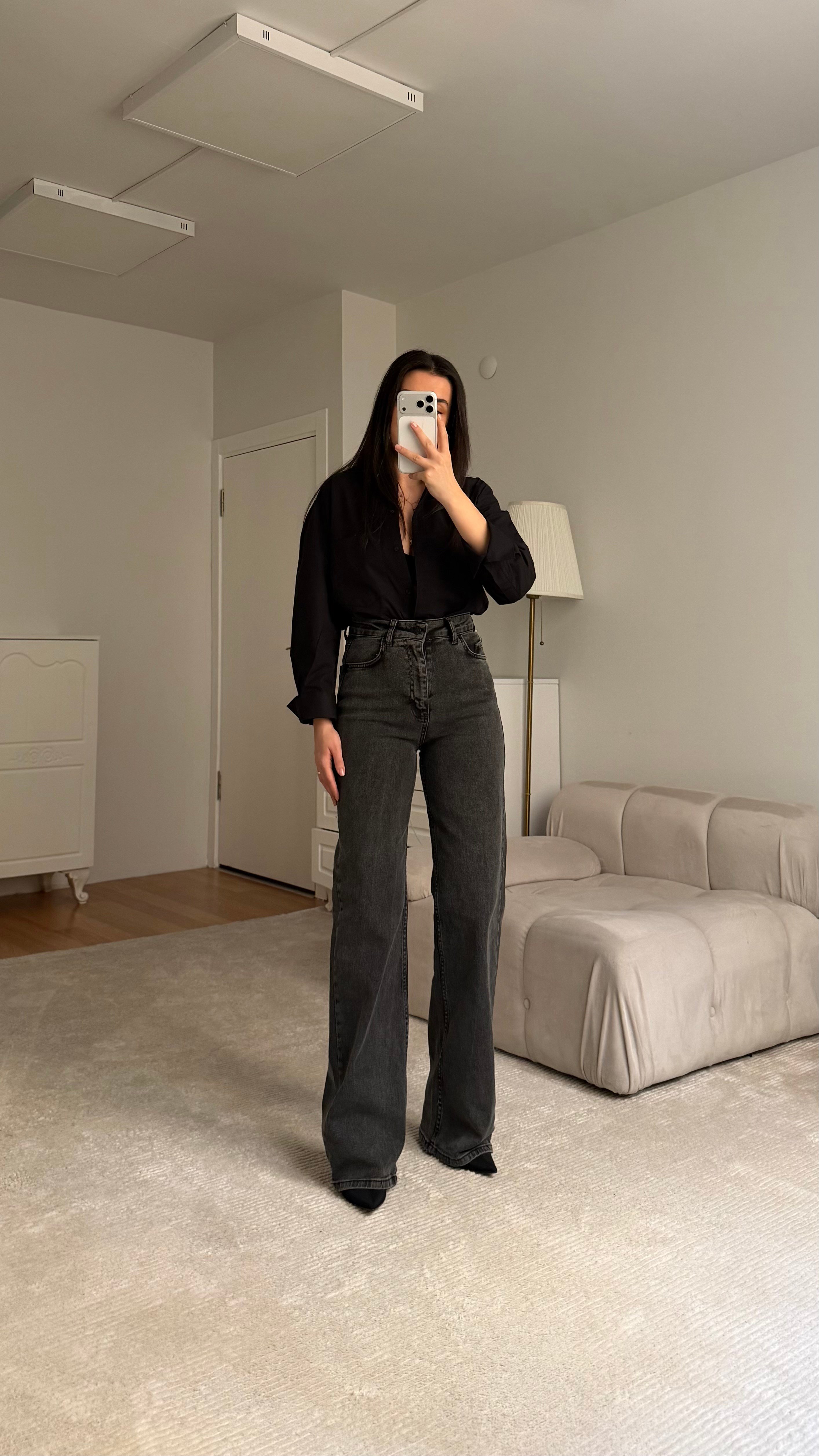 Marka Füme Wide Leg Jean
