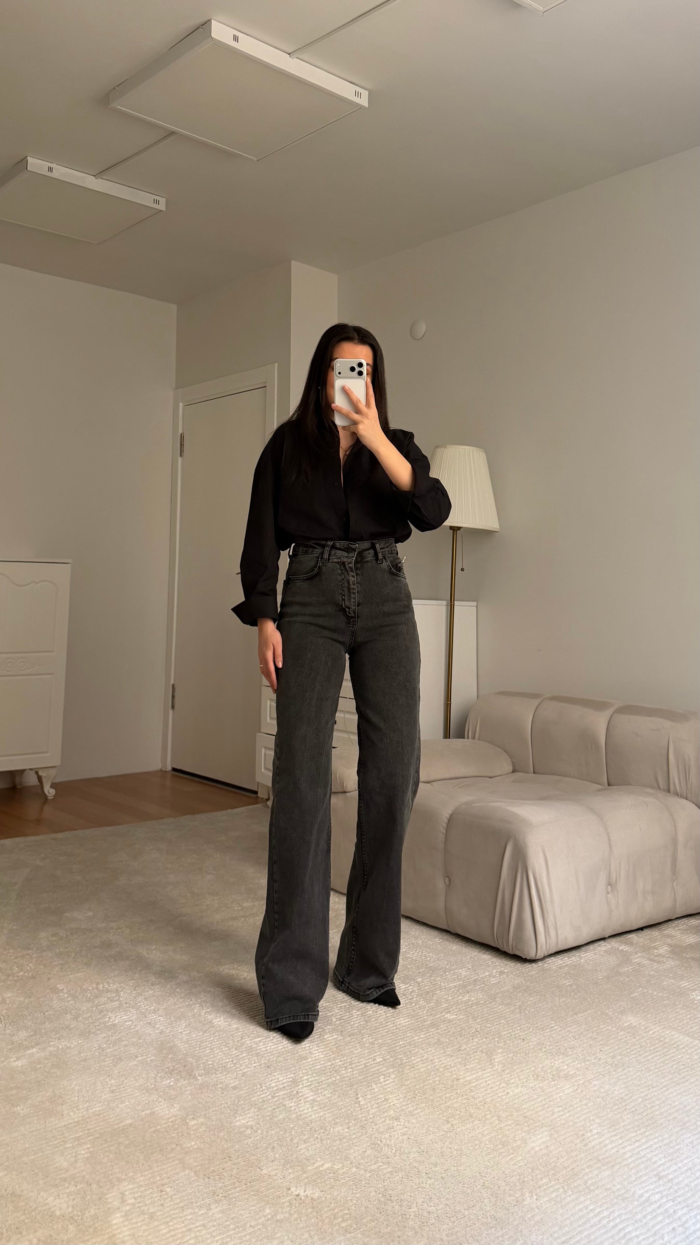 Marka Füme Wide Leg Jean