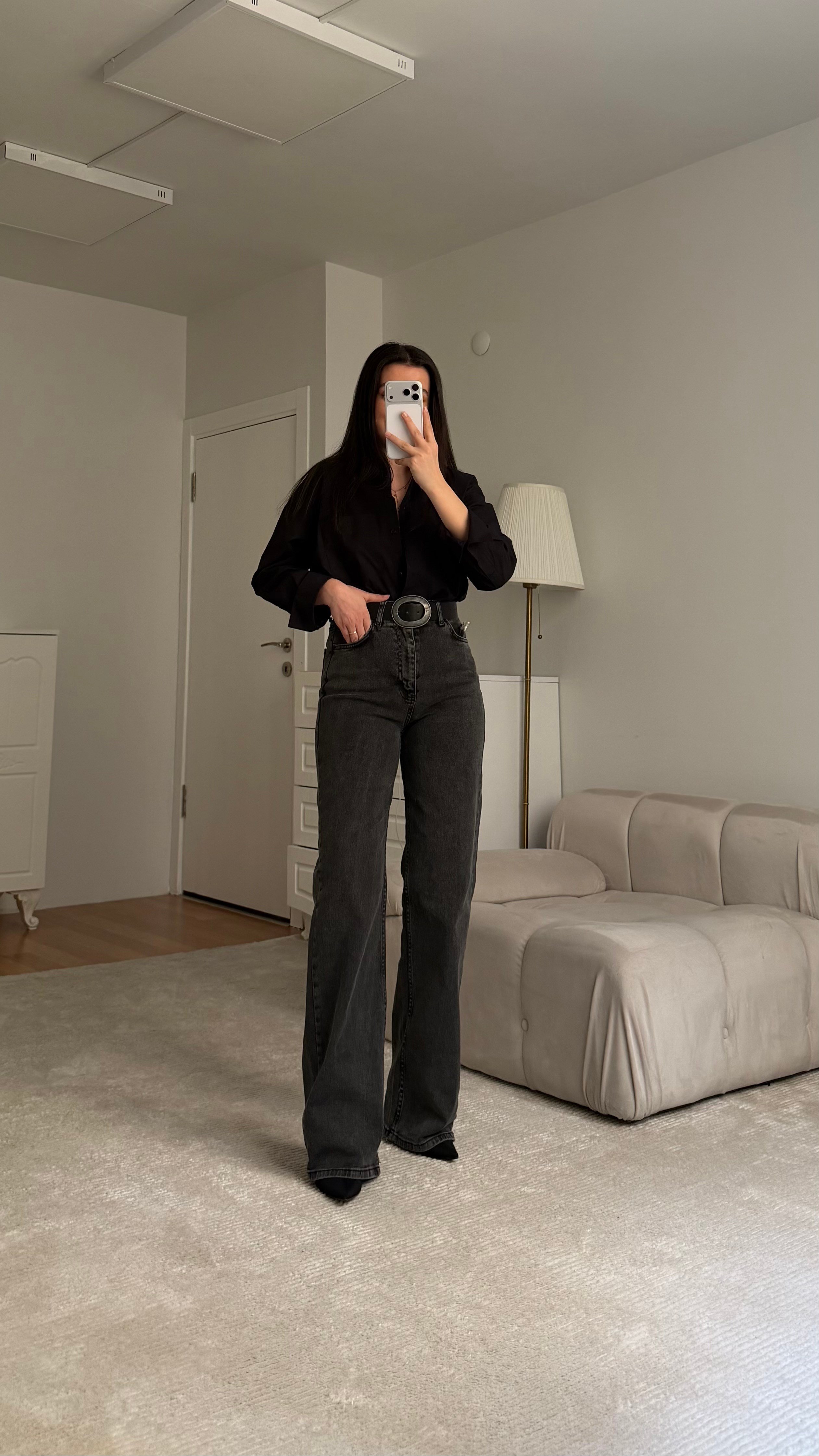Marka Füme Wide Leg Jean