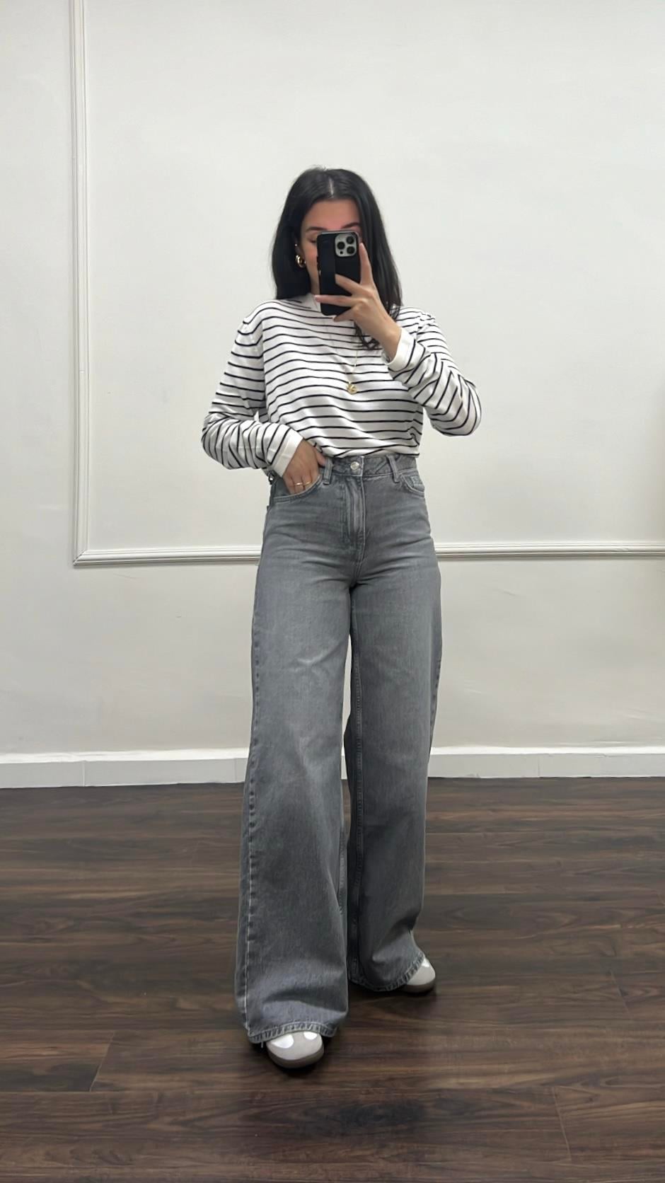 Marka Gri Wide Leg Jean