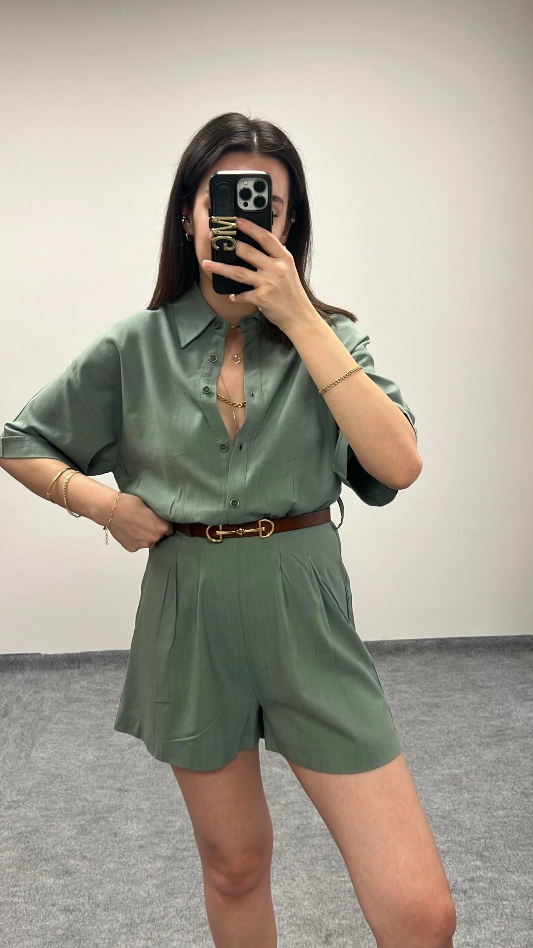 MARKA HAKİ GÖMLEK TULUM 