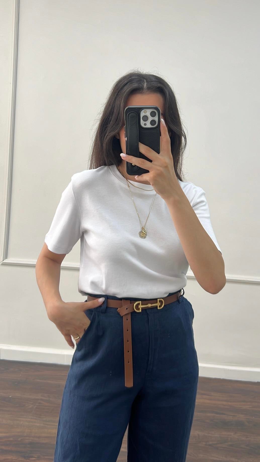 Marka İkili Basıc Tişört