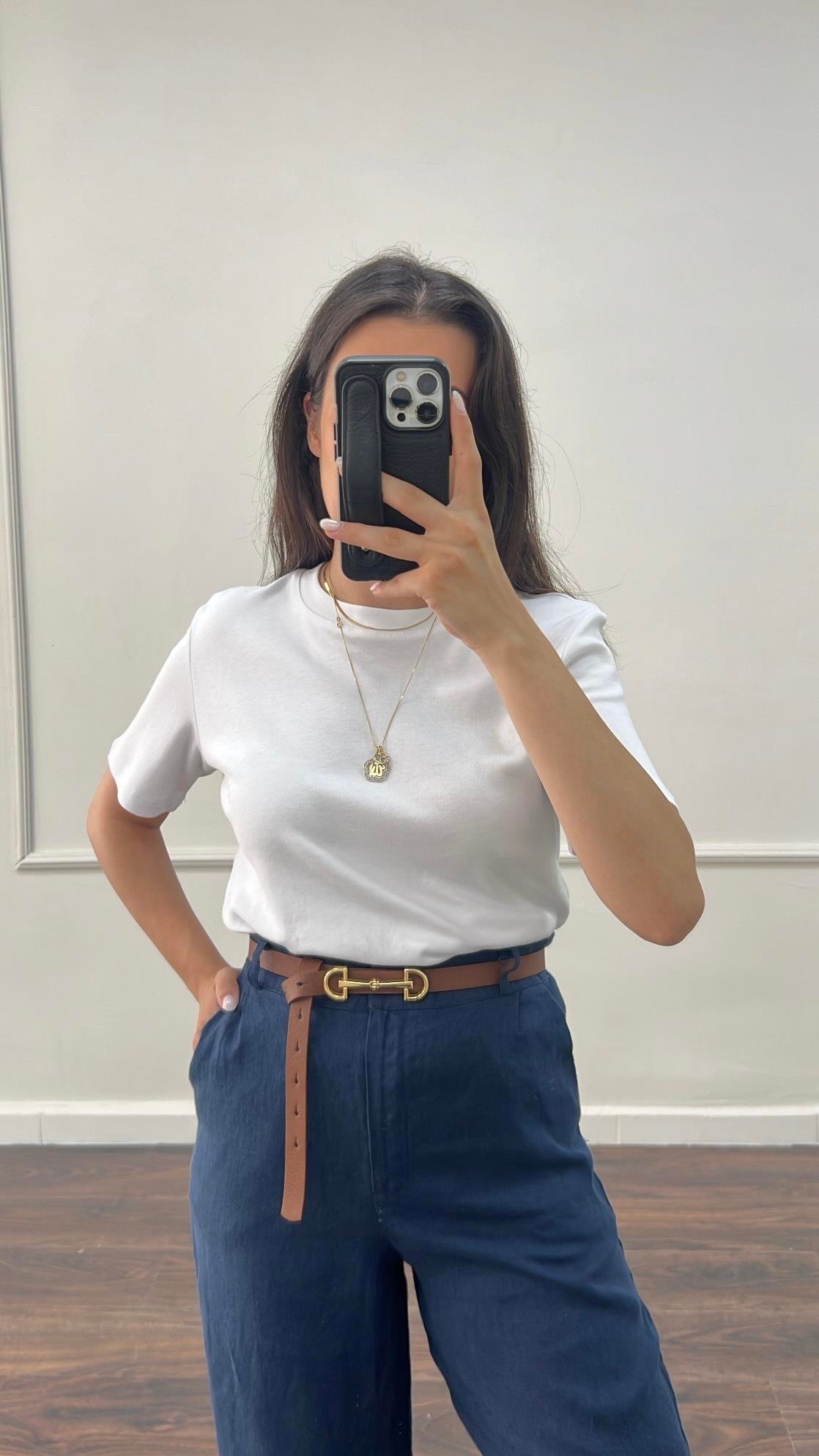 Marka İkili Basıc Tişört