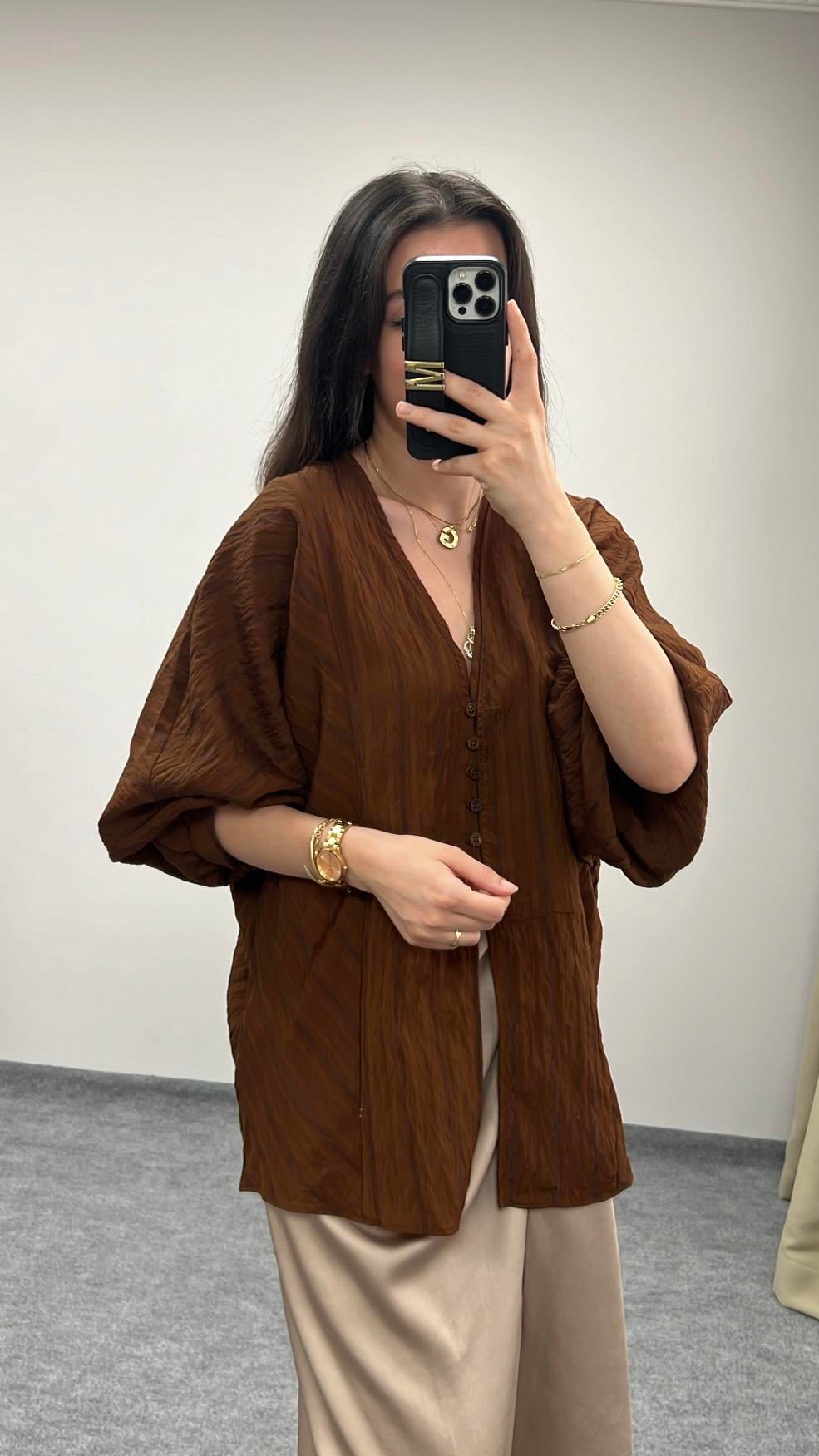 Marka Kahve Salaş Gömlek