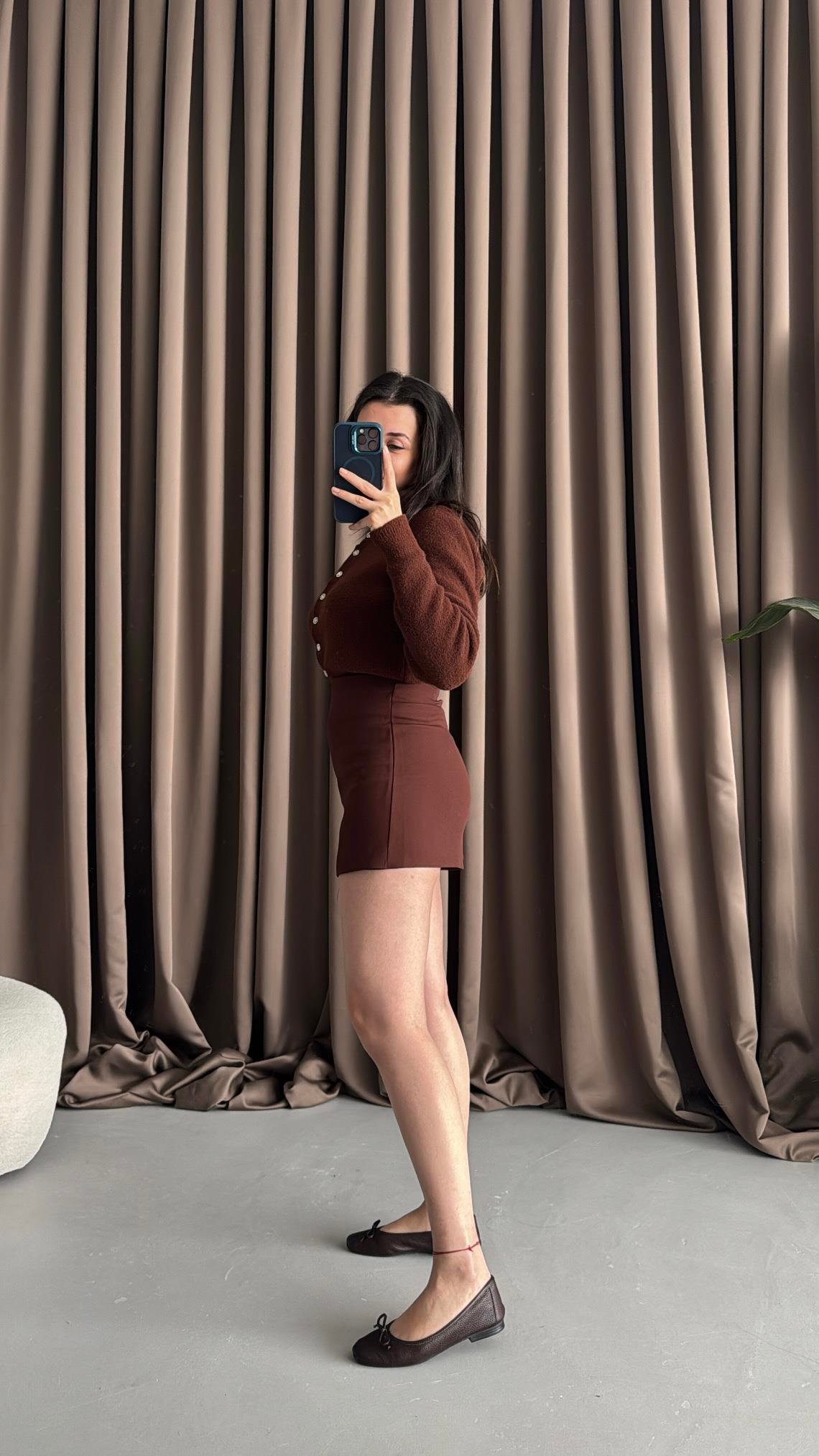 Marka Kahve Şort Etek