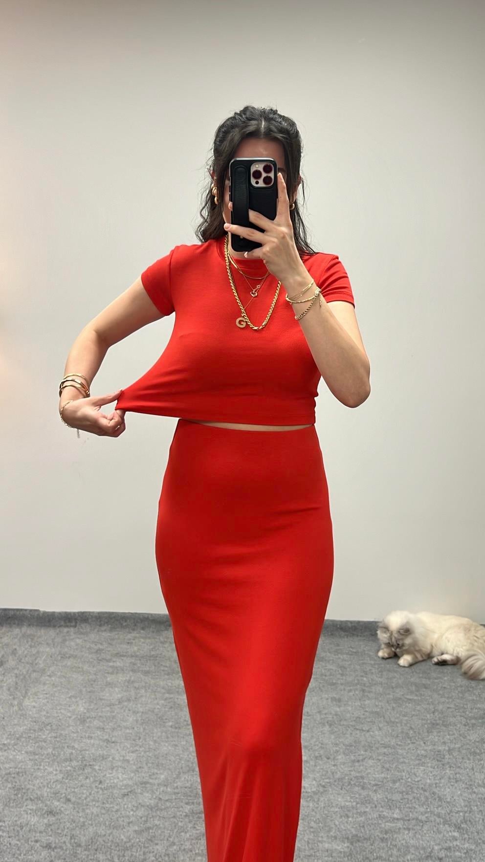 MARKA KIRMIZI ÖZEL DOKUMA BASIC