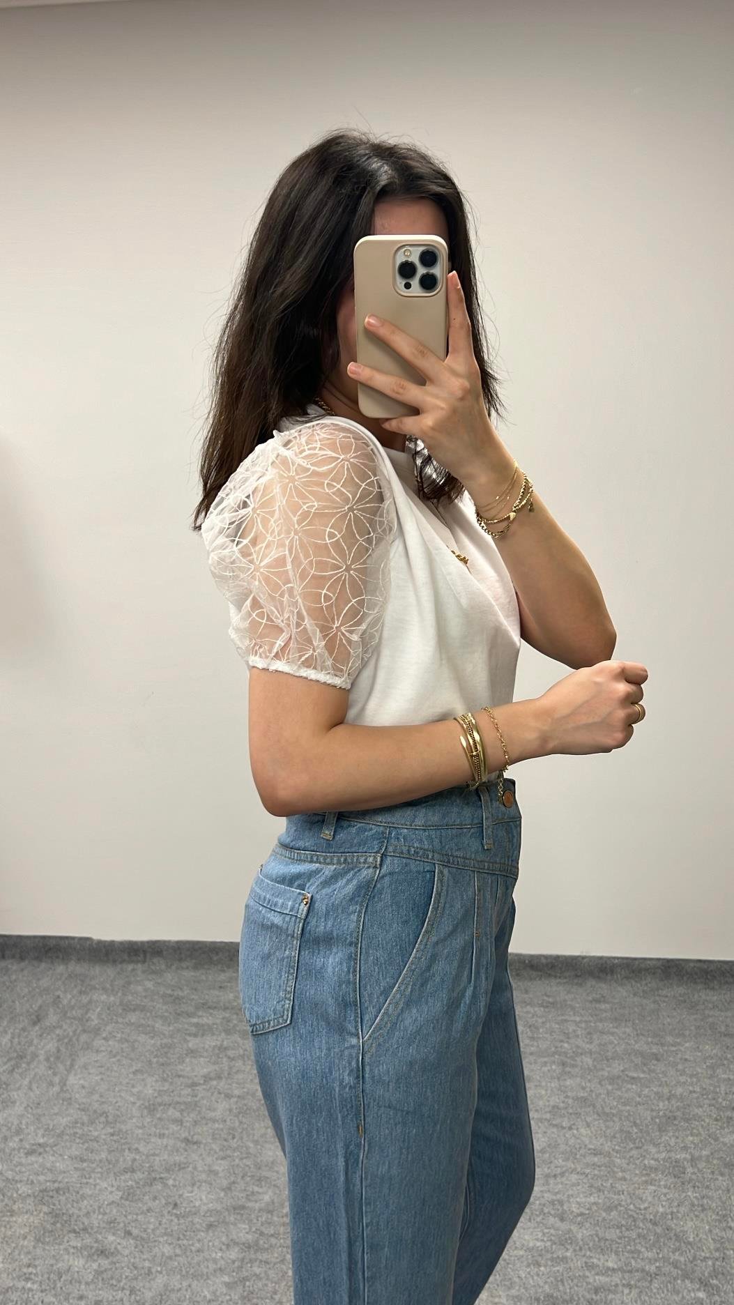 MARKA KOL DETAY BASIC TİŞÖRT