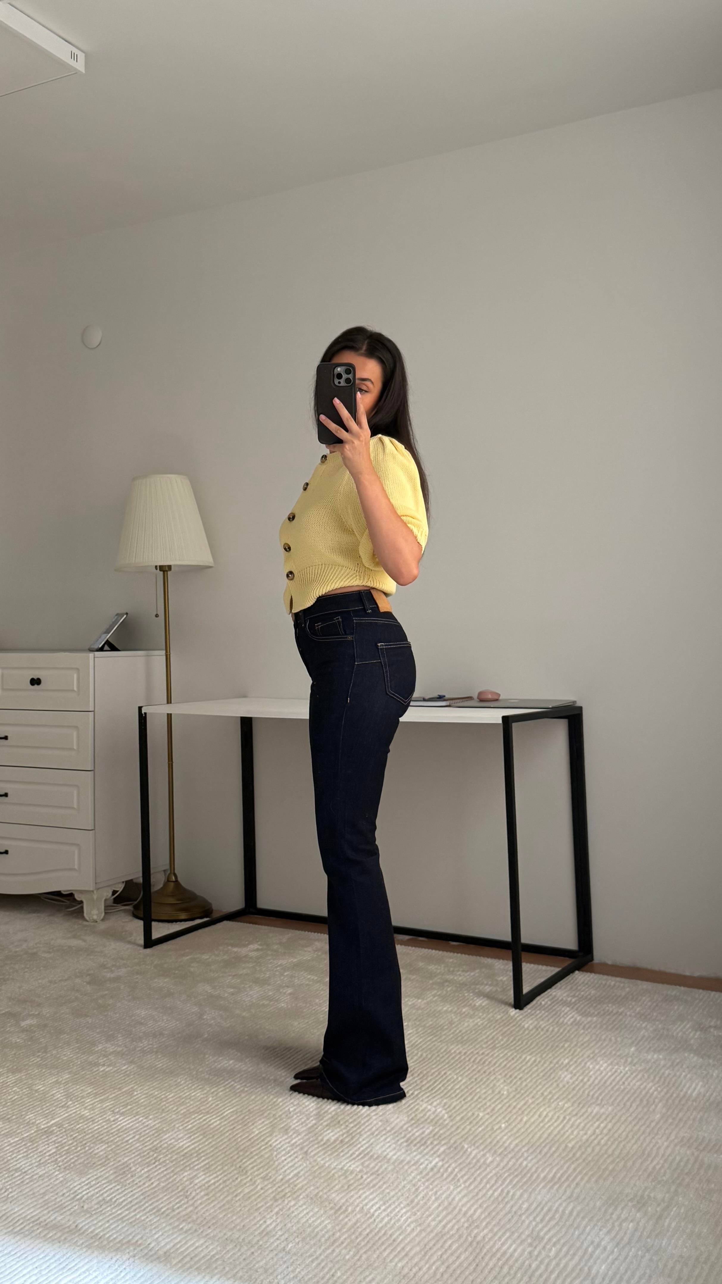 Marka Koyu Laci Bootcut Jean