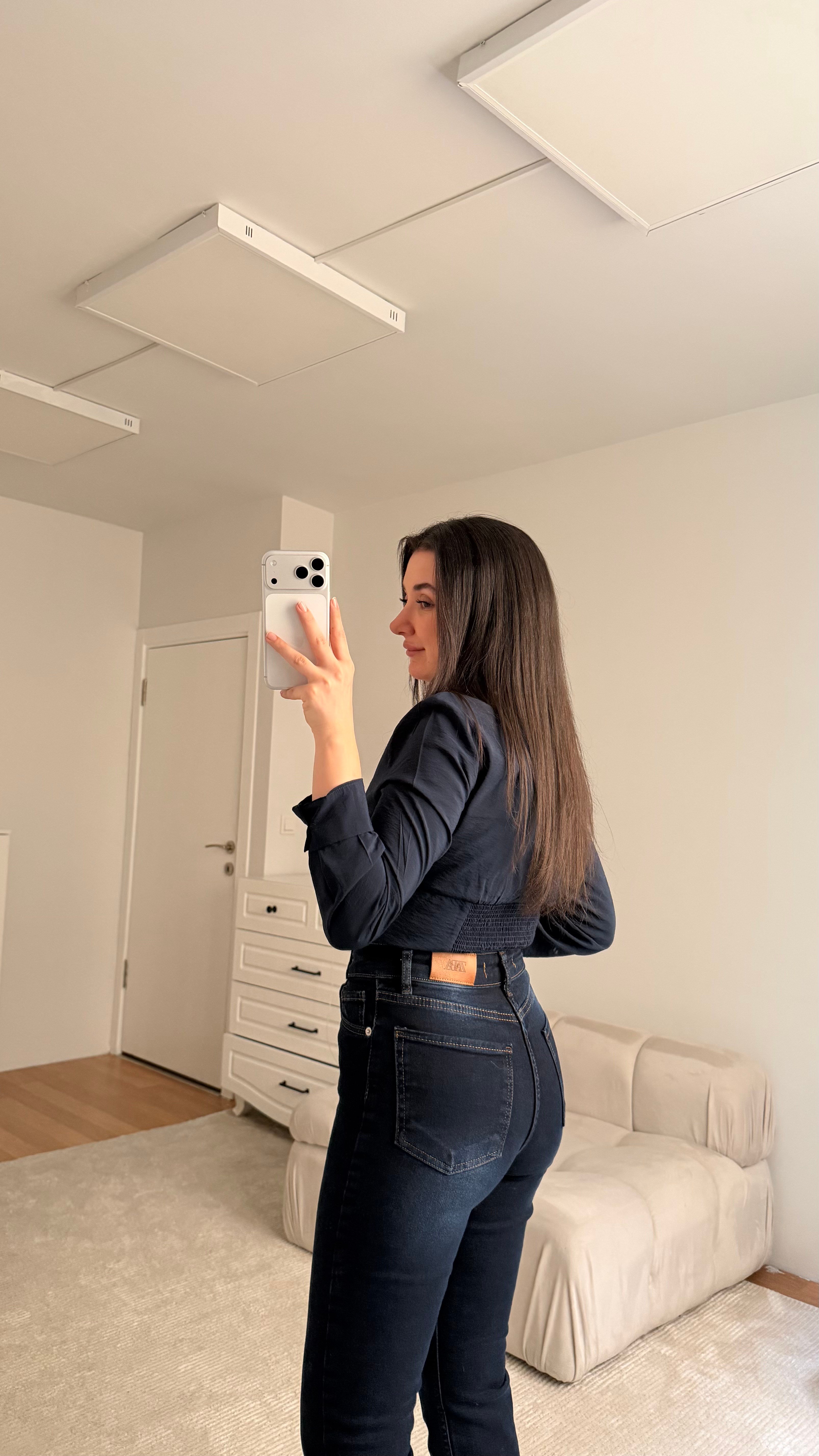 Marka Koyu Lacivert Yıkamalı Straight Fıt Jean 