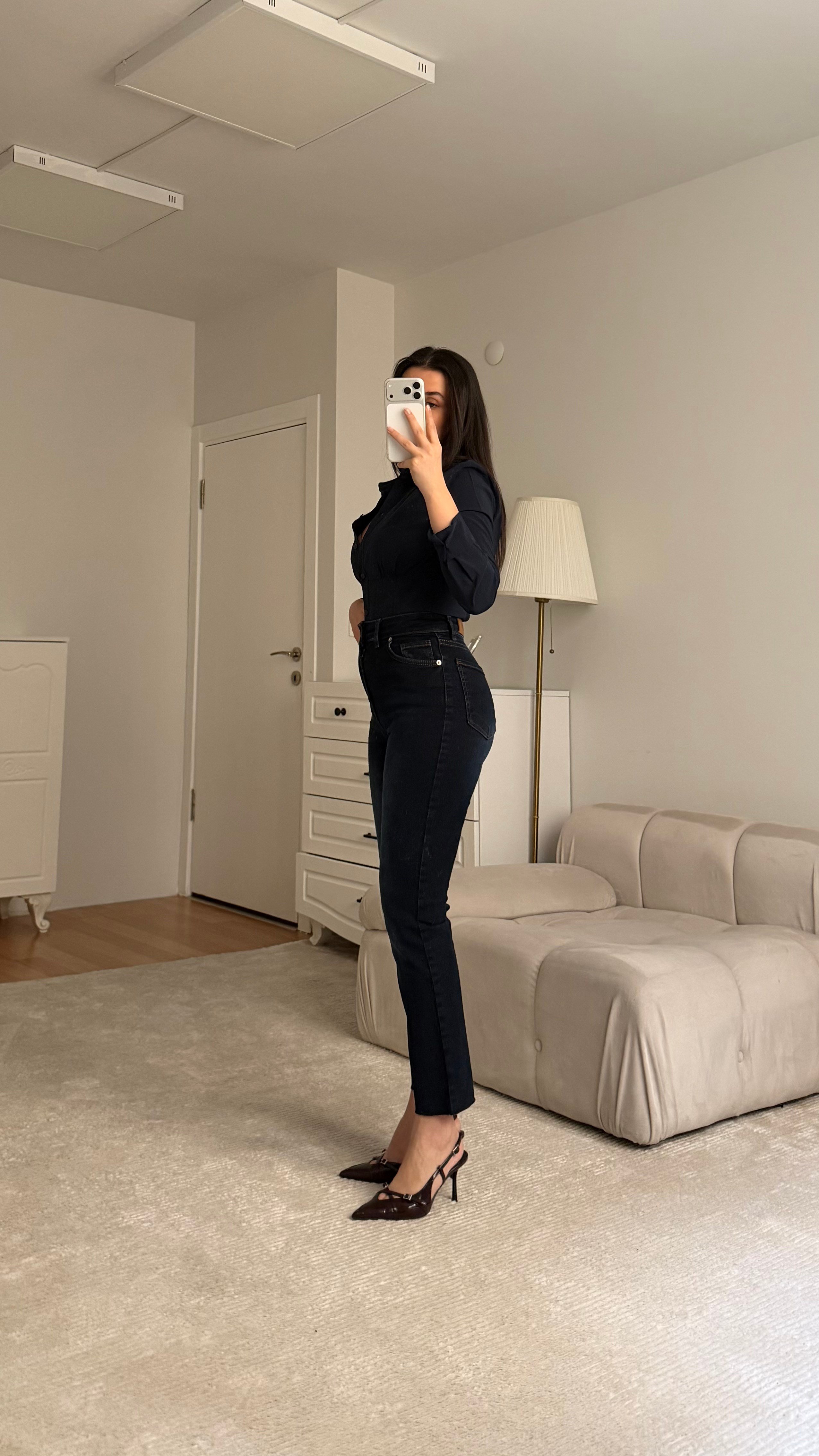 Marka Koyu Lacivert Yıkamalı Straight Fıt Jean 
