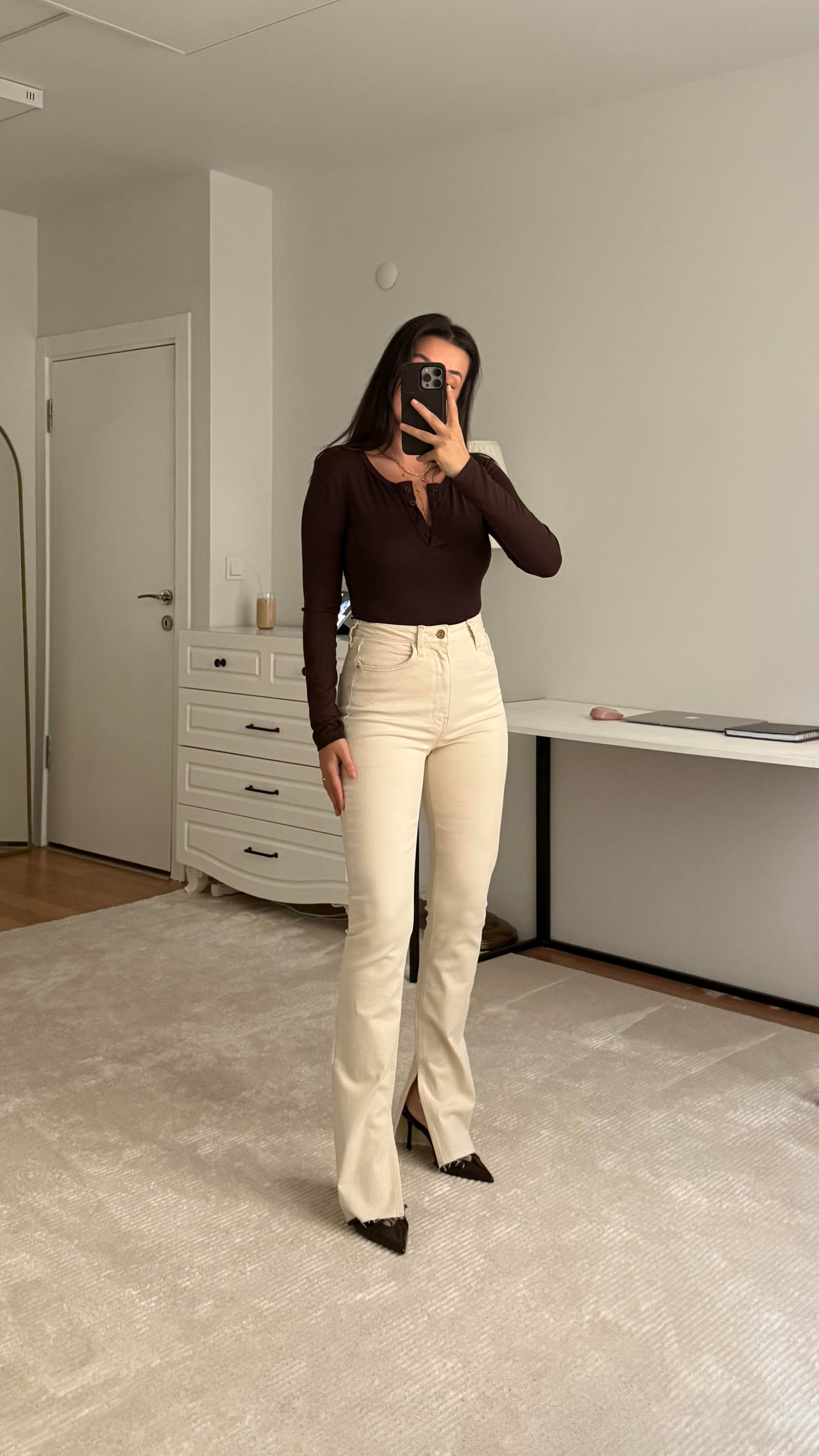 Marka Krem Slım Flare Jean