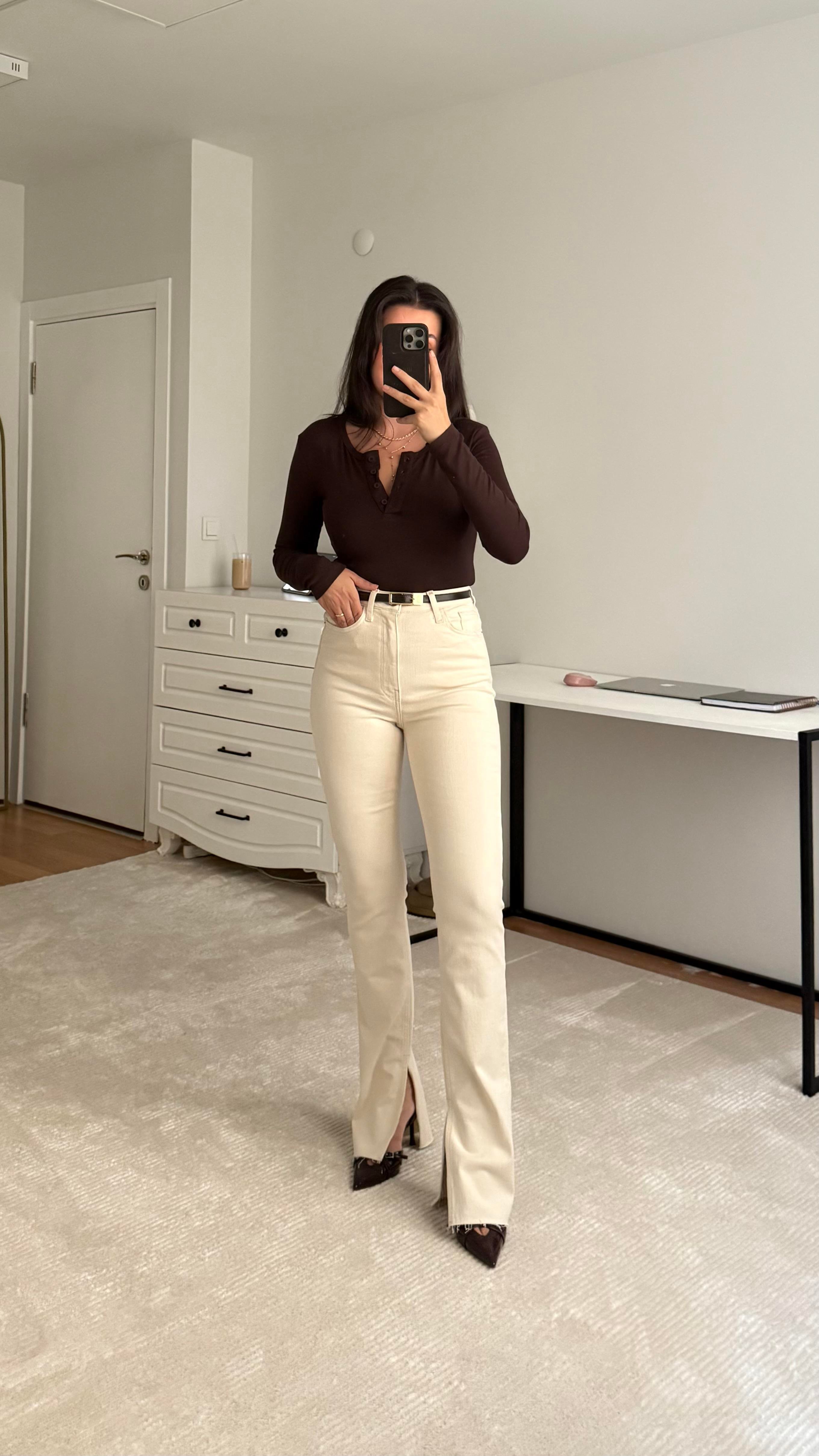 Marka Krem Slım Flare Jean