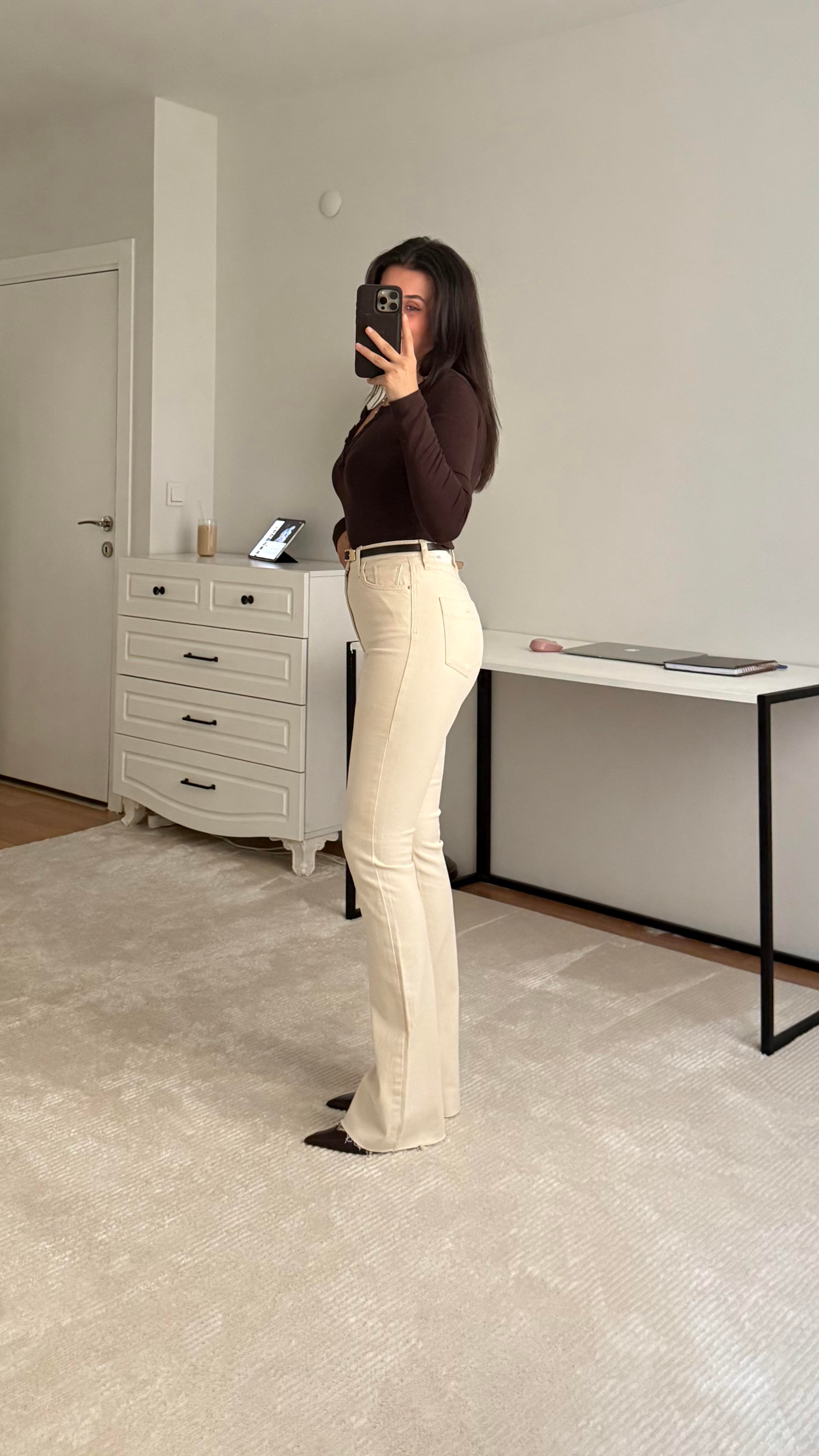 Marka Krem Slım Flare Jean